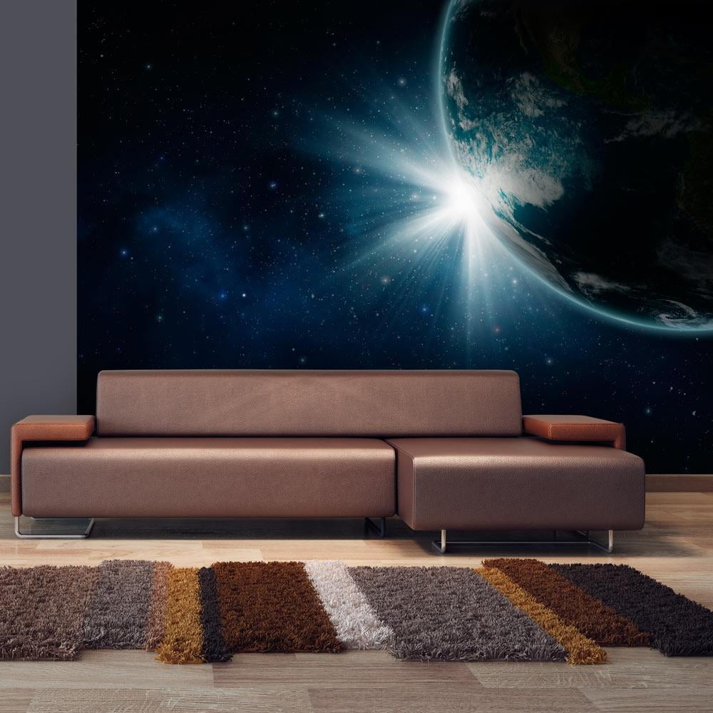 Tiptophomedecor Peel and Stick Space Wallpaper Mural (Earth, 24 in x 48 in) 9vyl6