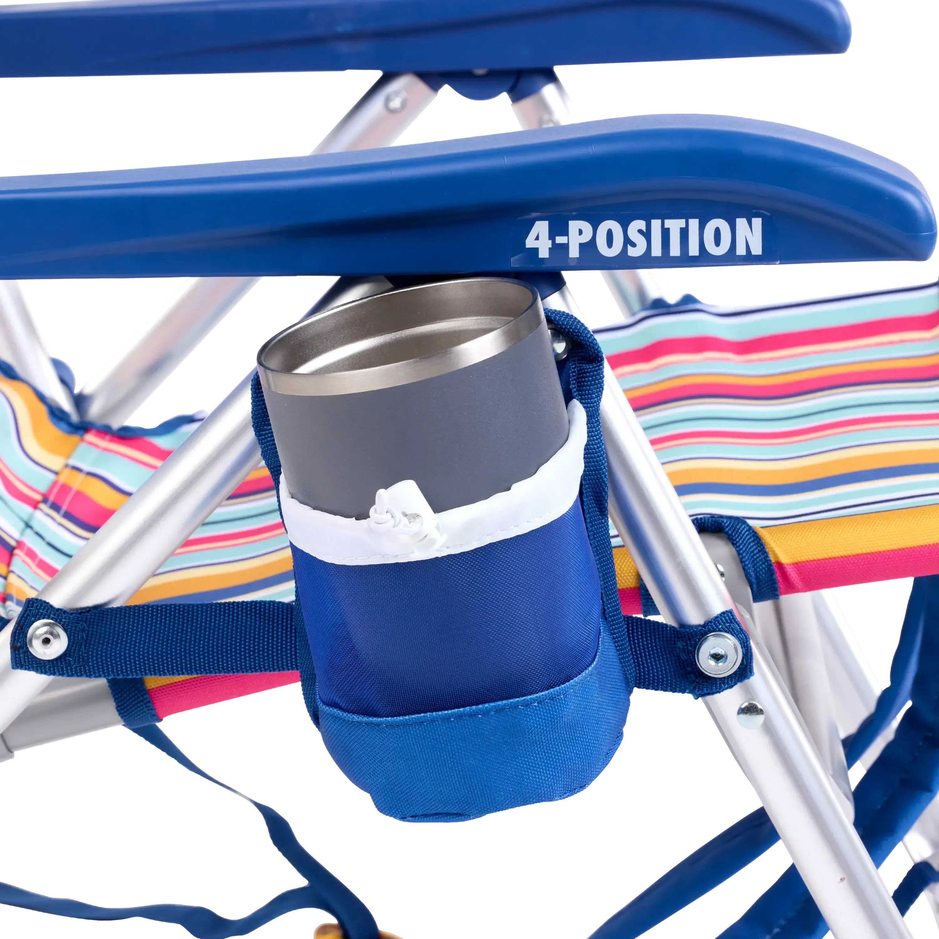 GCI Outdoor Backpack Beach Chair, Lightweight Low Profile Reclining Chair with Padded Straps (Multistripe, 8.6 lb) 3o2lz