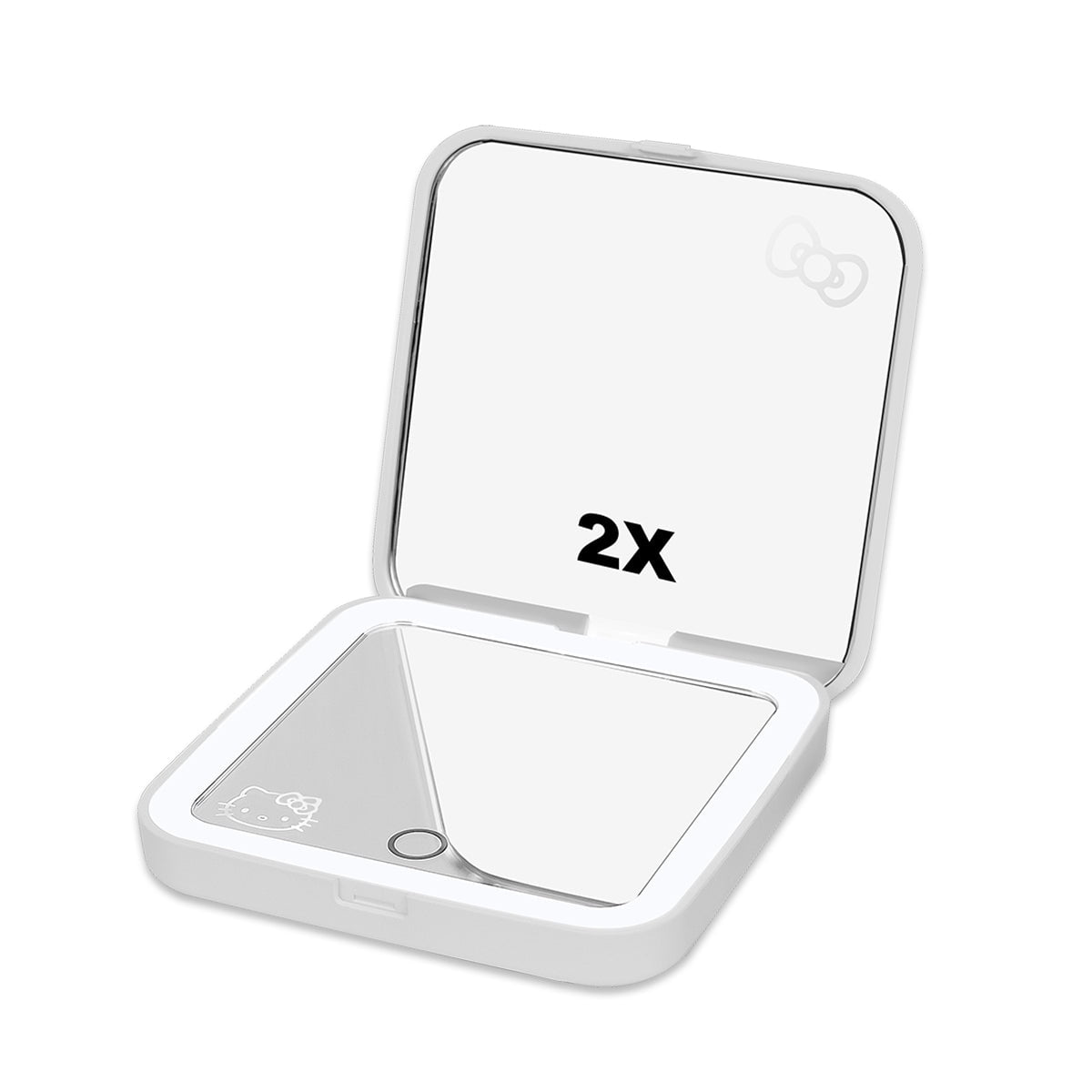 Impressions Vanity Hello Kitty LED Compact Mirror with 2X Magnification (White, 3.5 in) 5w8zx
