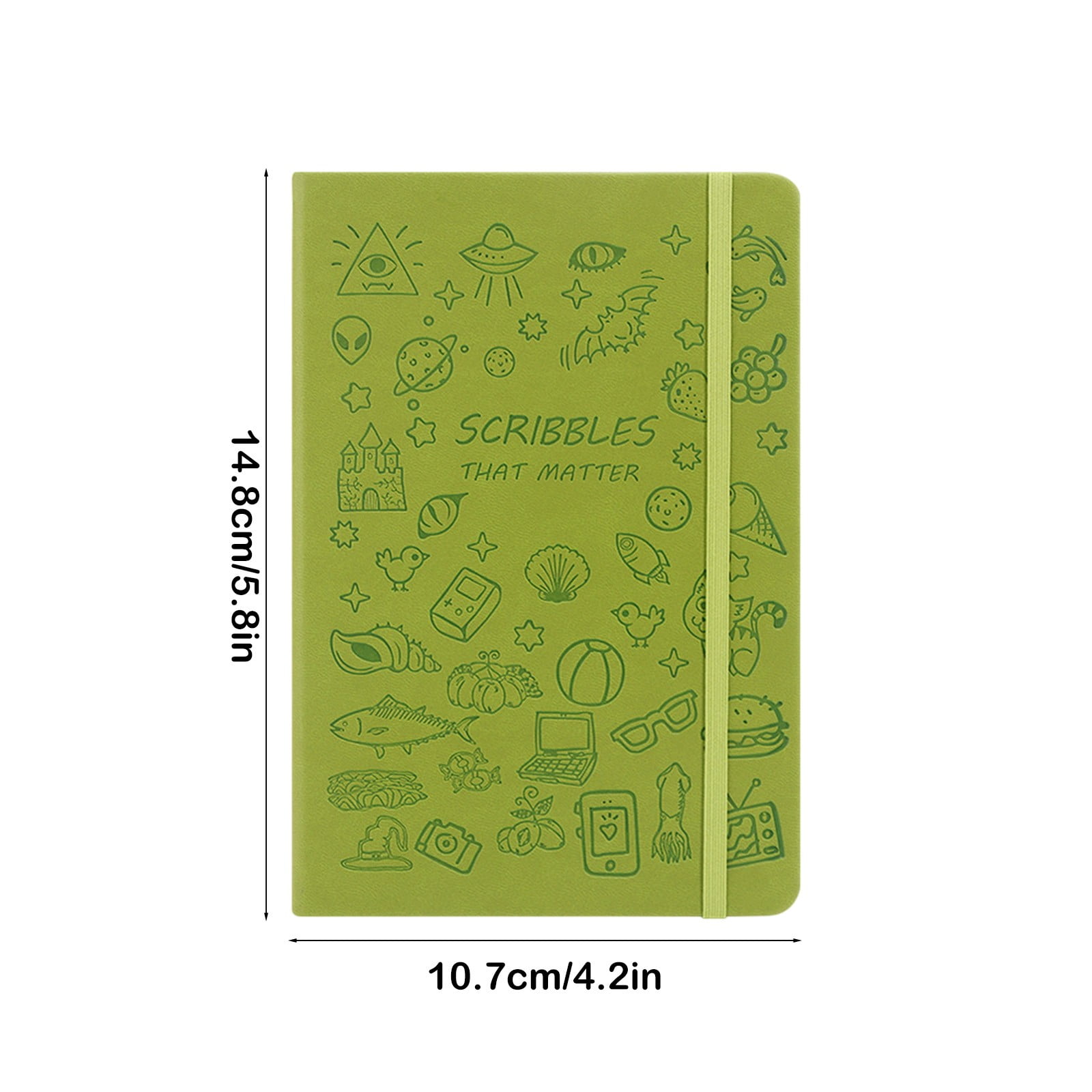 sruoe A5 Spiral Journal Notebook, Leather Hardcover Planner for Daily Writing and Office Notes (Green, 8.3 in x 5.8 in) 2miht