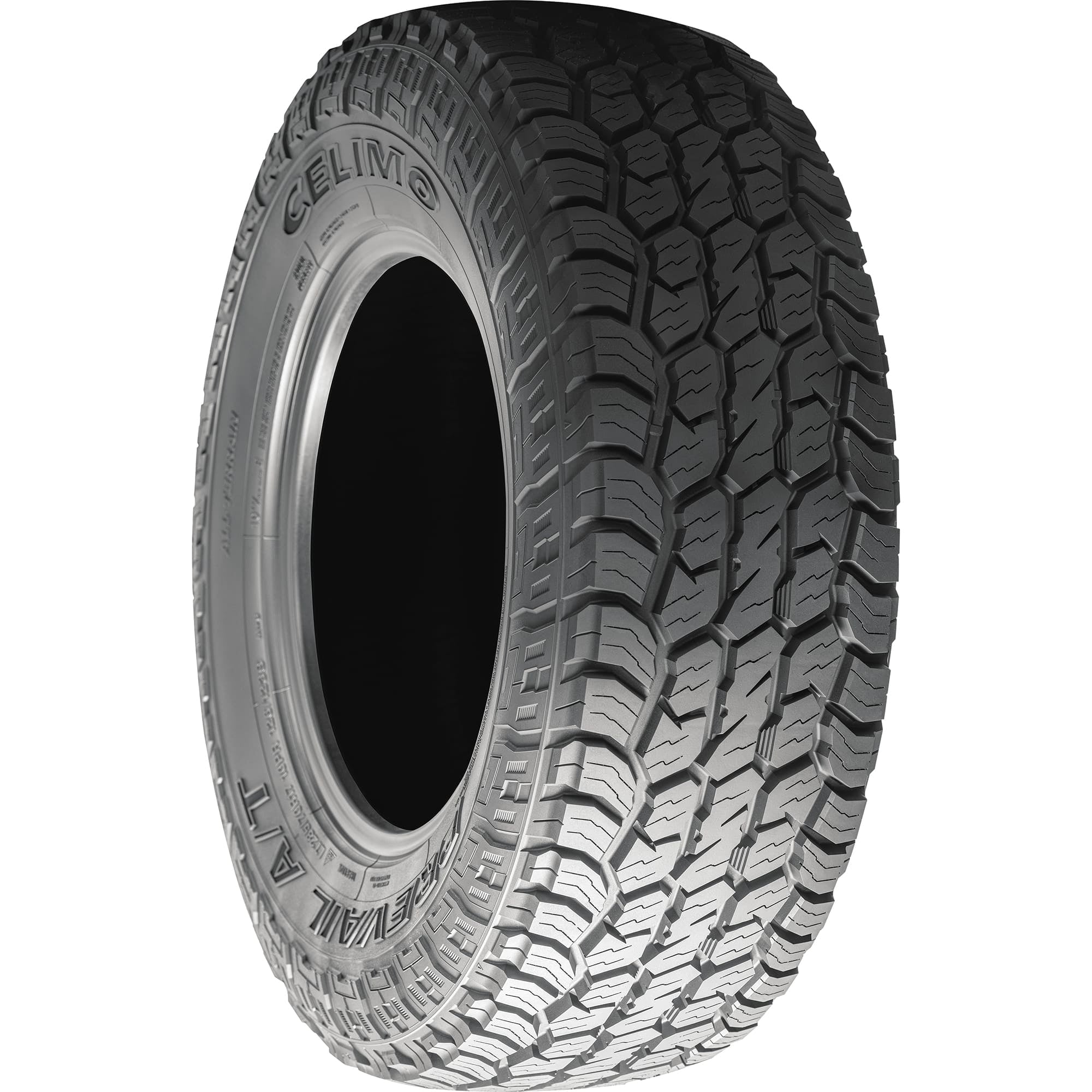 Celimo Prevail A/T All Terrain Light Truck Tire (Black Sidewall, 265/75R16) 5pglu