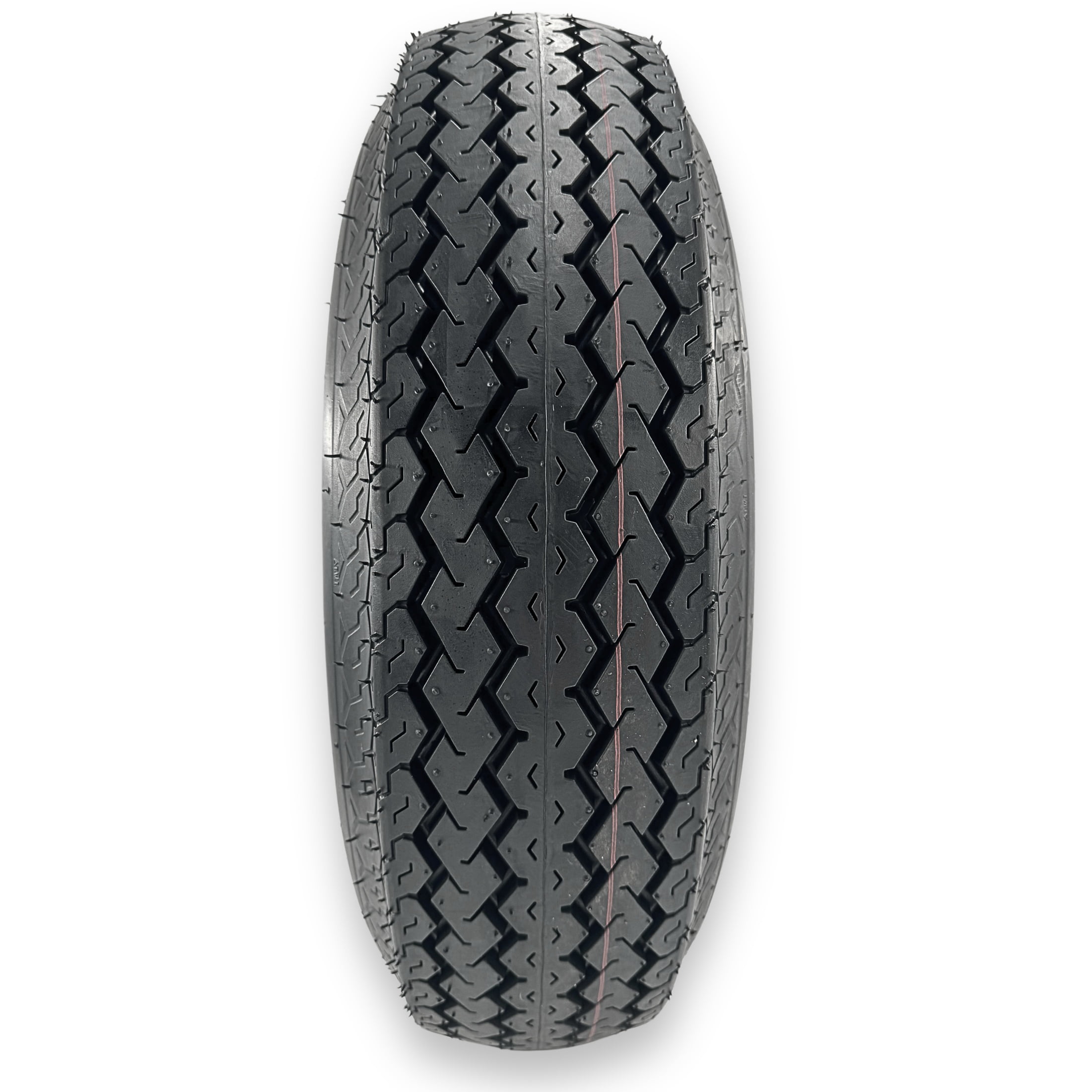 RubberMaster ST185/80D13 Highway Rib Tire and Wheel Assembly (5 on 4.5 in, 6 Ply, White) 4cza0