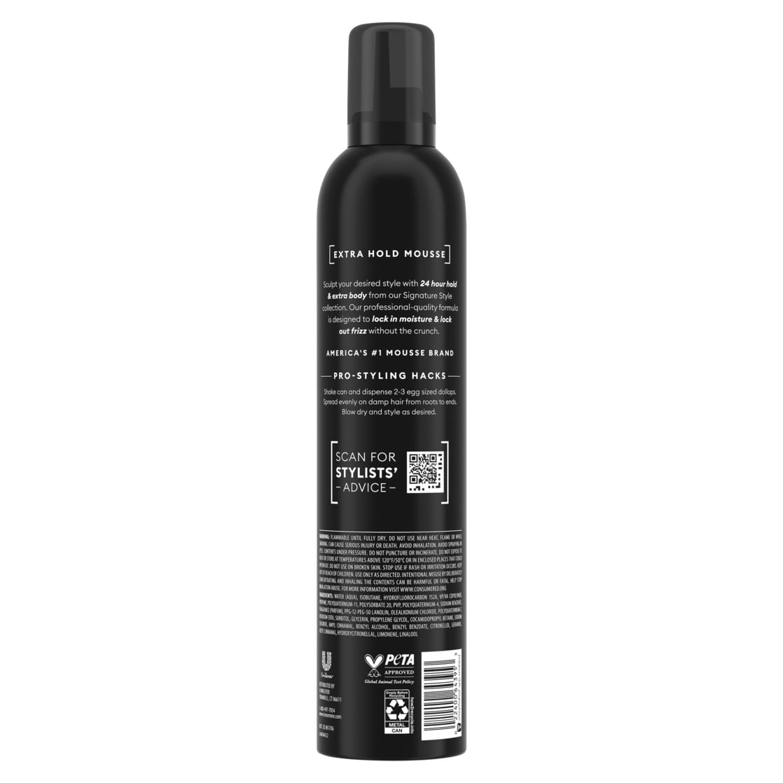 TRESemmé Extra Hold Volumizing Mousse, Professional Hair Styling Foam for Frizz Control and Long-Lasting Body (6 Pack, 15 oz) c3oui