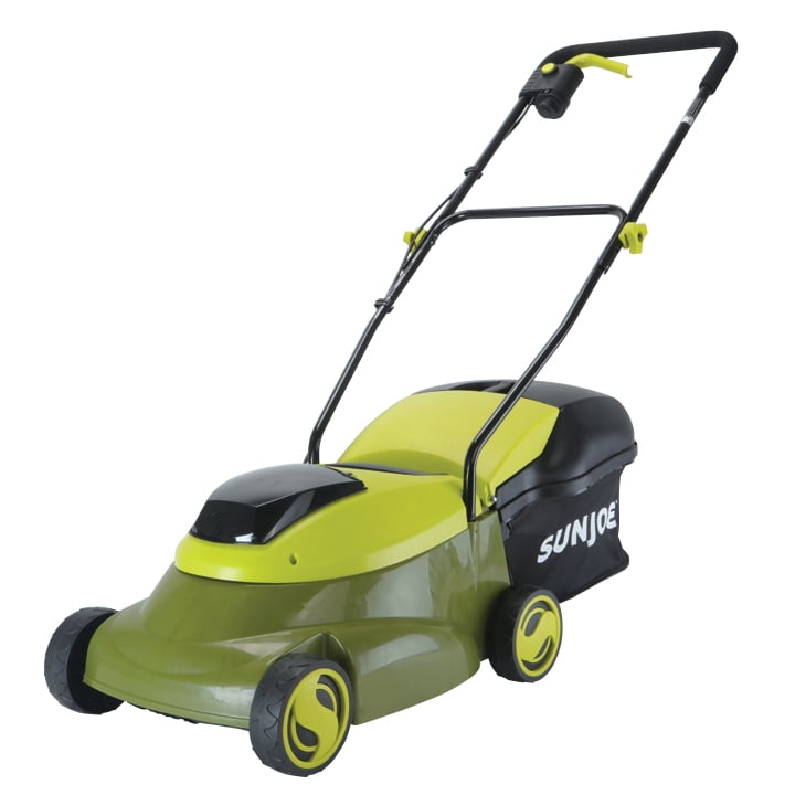 Sun Joe 24V Cordless 14-inch Brushless Push Lawn Mower (Green, 23.1 lb) d7rof