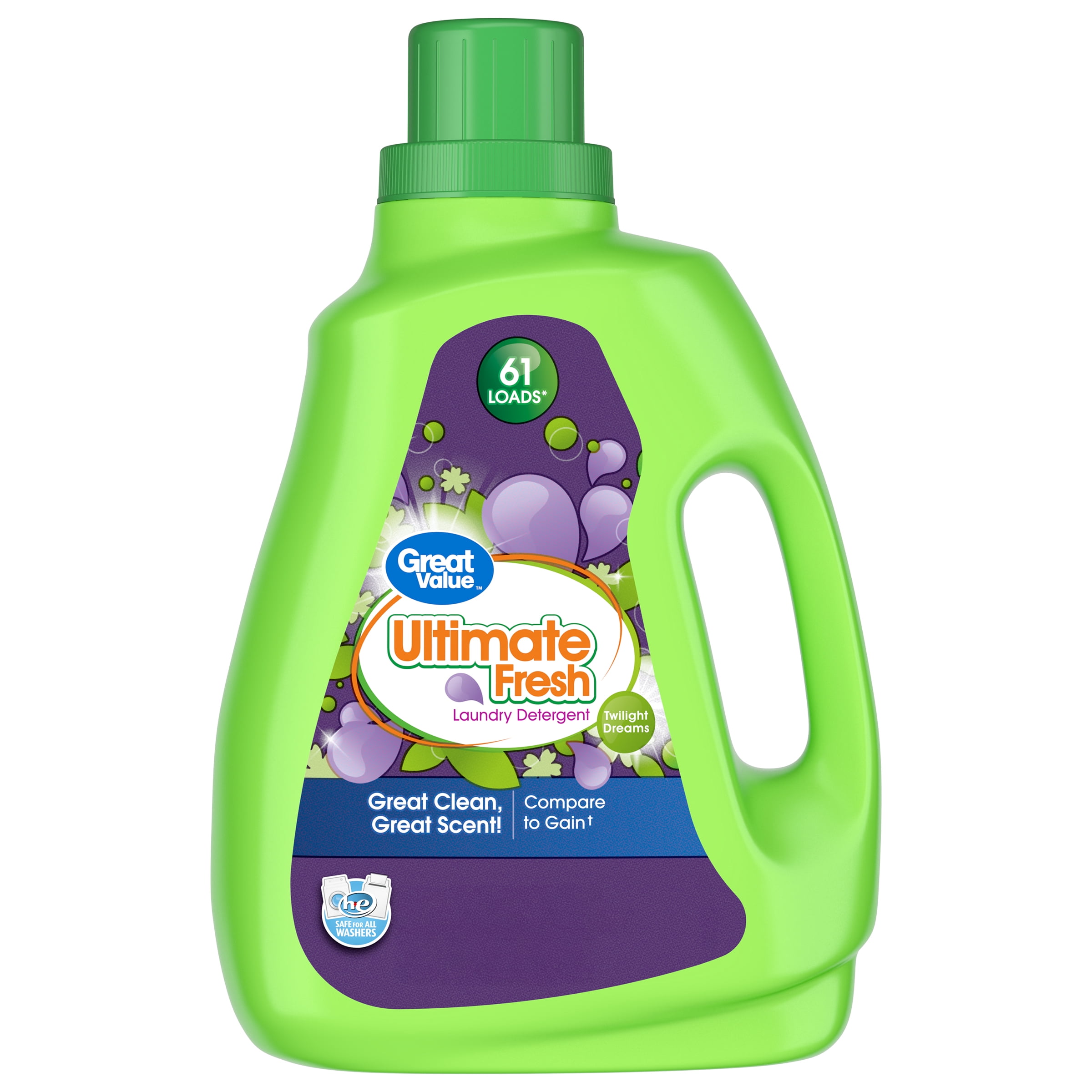 Great Value Ultimate Fresh Laundry Detergent, Twilight Dreams, Concentrated Stain-Fighting Formula (88 fl oz) iudcc