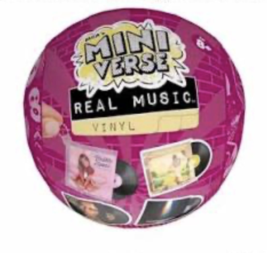 MGA Entertainment Miniverse Make It Mini Lifestyle Vinyl Turntable Set with Miniature Records (1 Set) p4hse