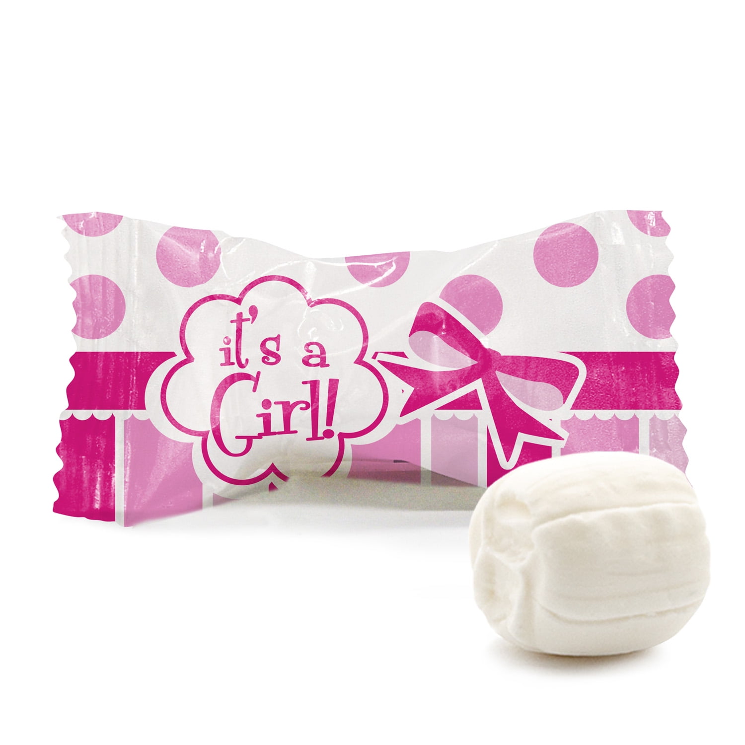 Party Sweets It's A Girl Buttermints Creamy Baby Shower Candy (Pink, 14 oz) l1m6t