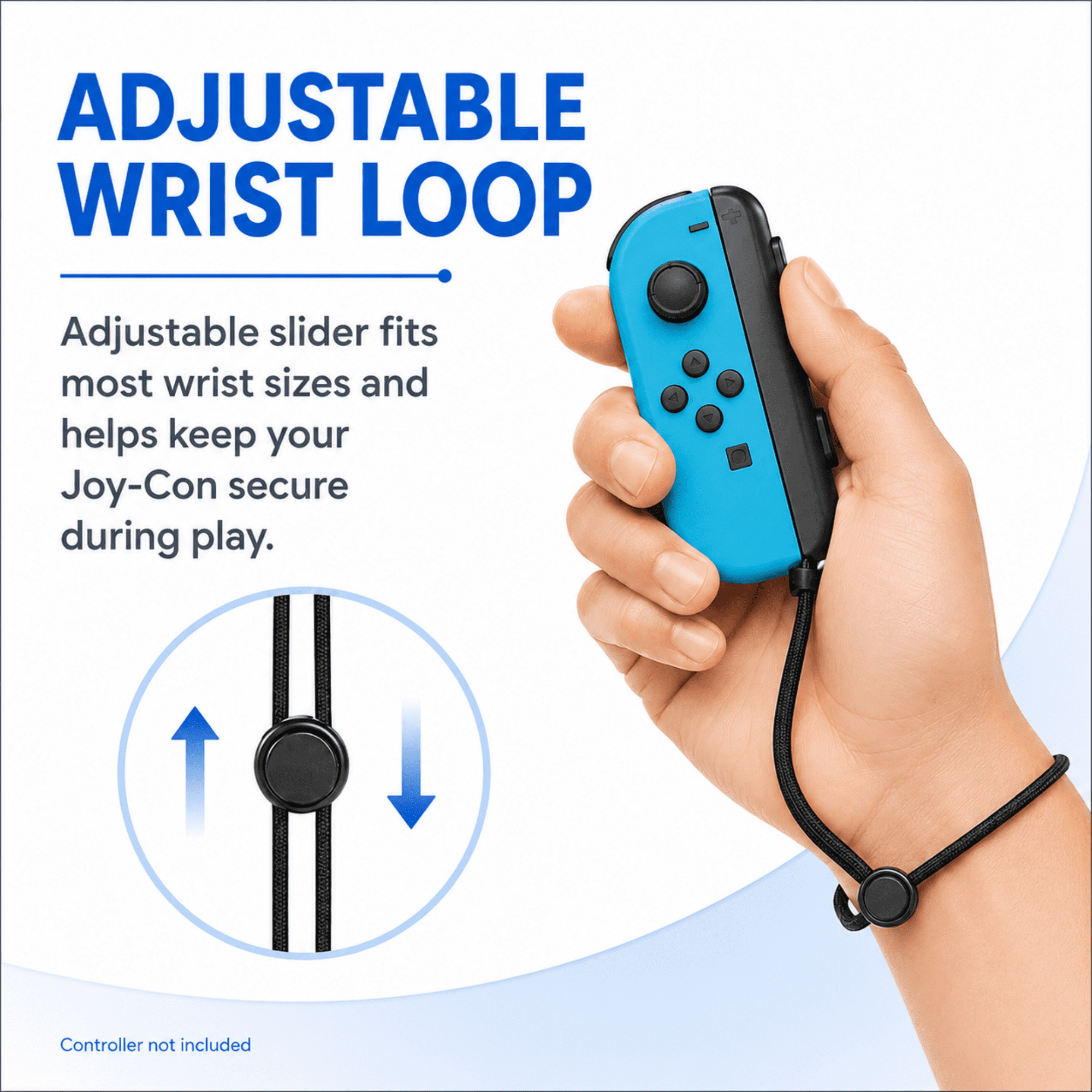 QXWPBV Nintendo Switch Joy-Con Controller Wrist Strap, Adjustable Safety Lanyard (Black, 2 Pack) dlvtg