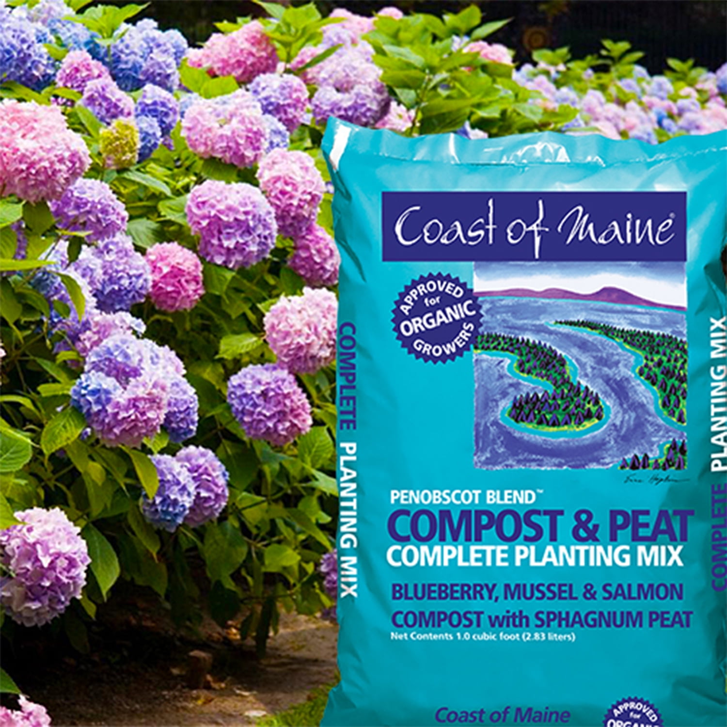 Coast of Maine Penobscot Blend Organic Compost and Peat Mix (1 cu ft) 3nslw