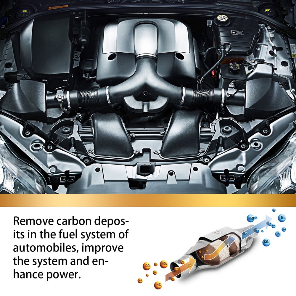 Hwallkare Catalytic Converter Cleaner Engine Carbon Deposit Remover (Clear, 3 Pack, 4.06 fl oz each) 3lwin