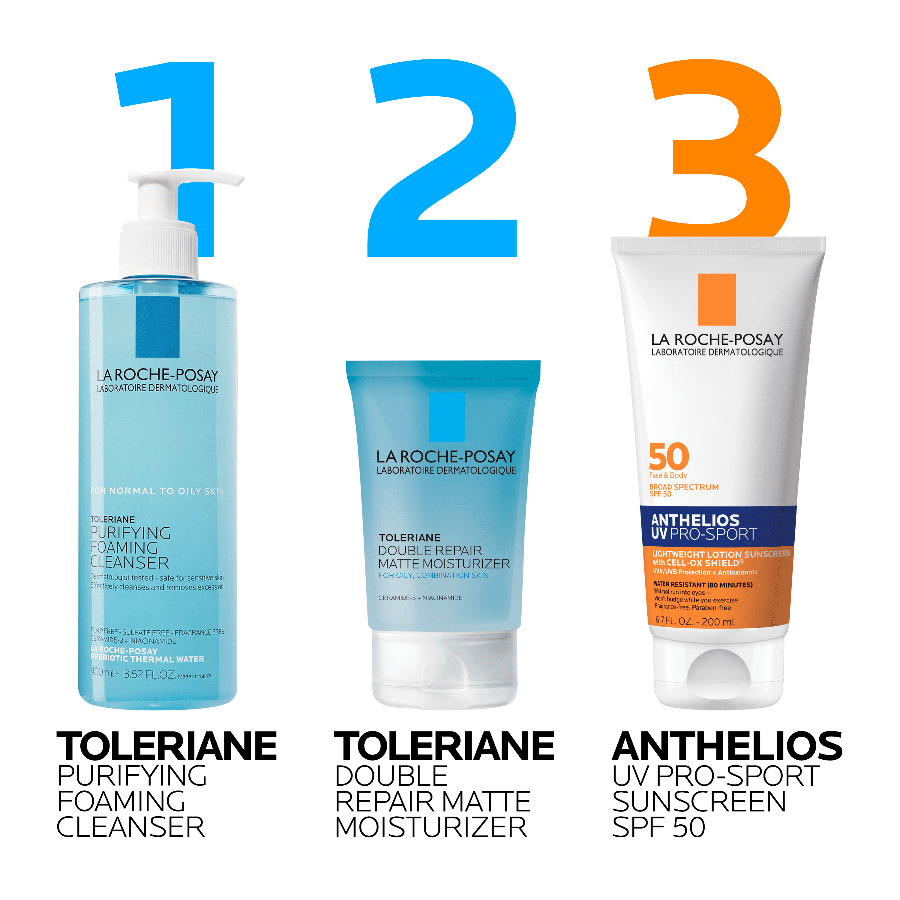 La Roche-Posay Anthelios UV Pro-Sport Sunscreen Cream SPF 50, Sweat and Water Resistant (6.7 fl oz) cjdkc