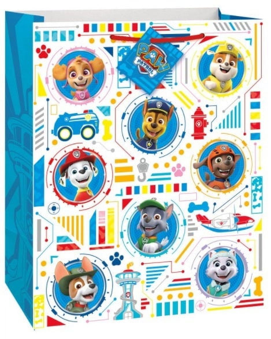 Unique Paw Patrol Birthday Gift Bag (Multicolor, 13 in x 10 in) 0x1vy
