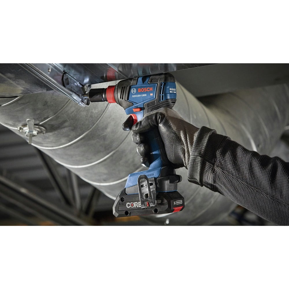 Bosch GXL18V-497B23-RT 18V Brushless Cordless 4-Tool Combo Kit with 2 Batteries (Refurbished, 4 Ah and 2 Ah) 1289e