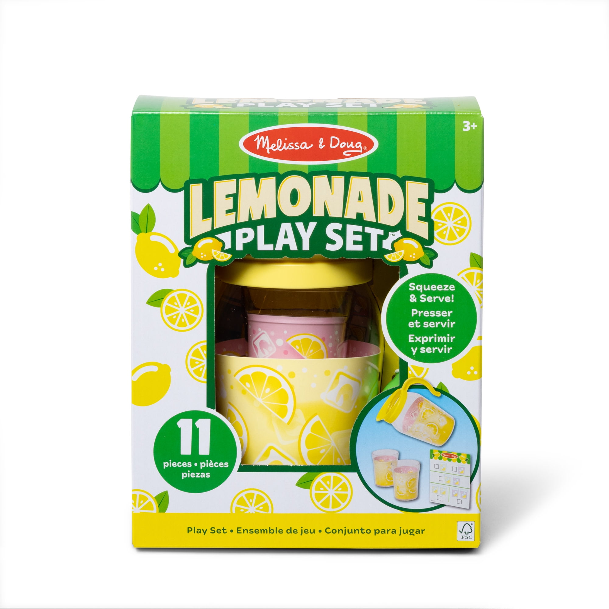Melissa & Doug Lemonade Pretend Play Food and Drink Set (12 Pieces) h5mmz