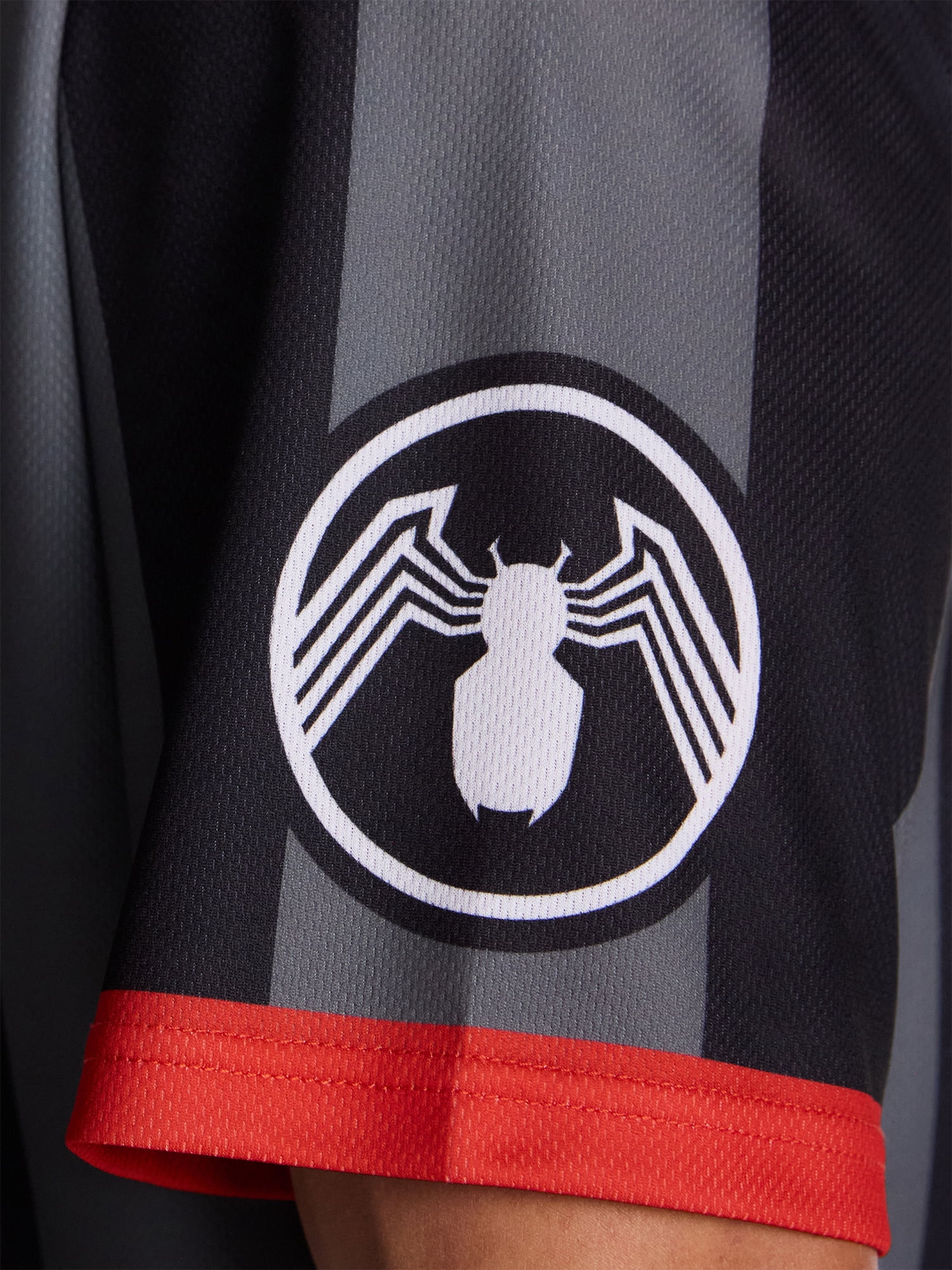Spider-Man Men's Graphic Mesh Soccer Jersey (Red/Blue, XS-5XL) r06h4