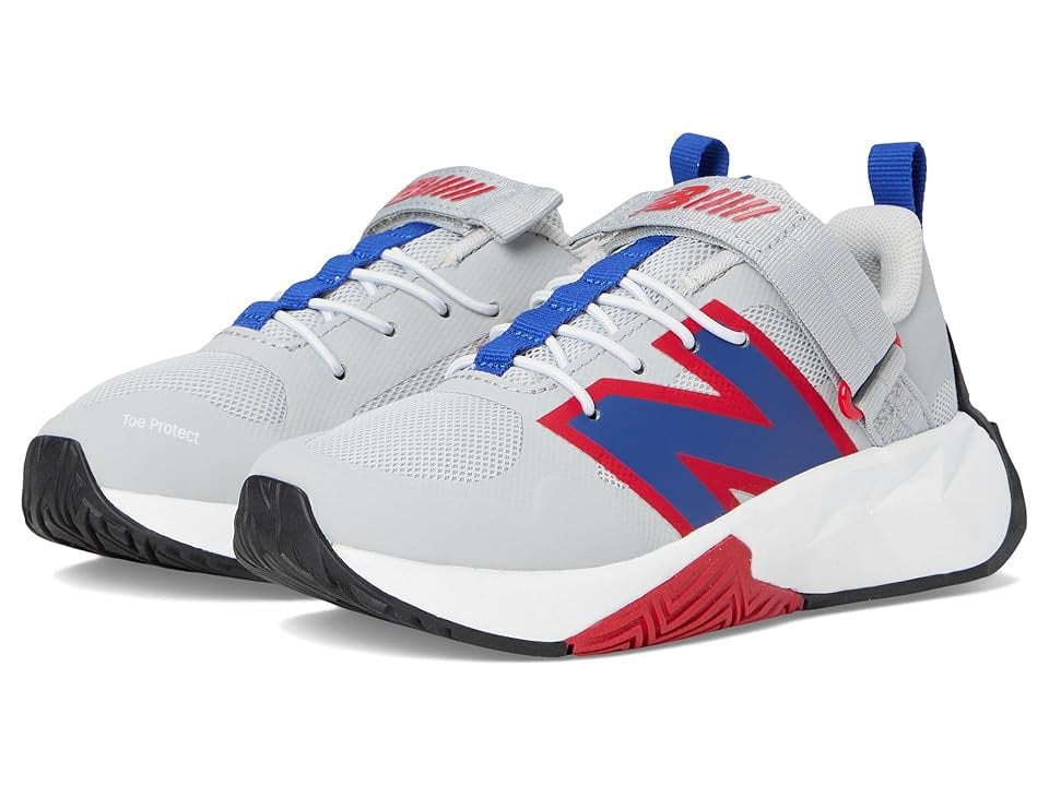 New Balance FuelCell Play V1 Kids Running Shoes, Hook and Loop Athletic Sneakers (Ice Blue, 12 W Little Kid) brg8w