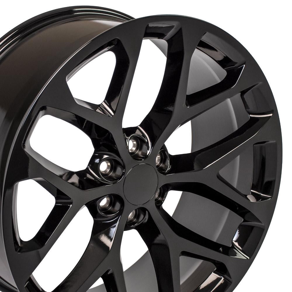 OE Wheels CV98 Snowflake Rim (Gloss Black, 24x10 in) 73saz