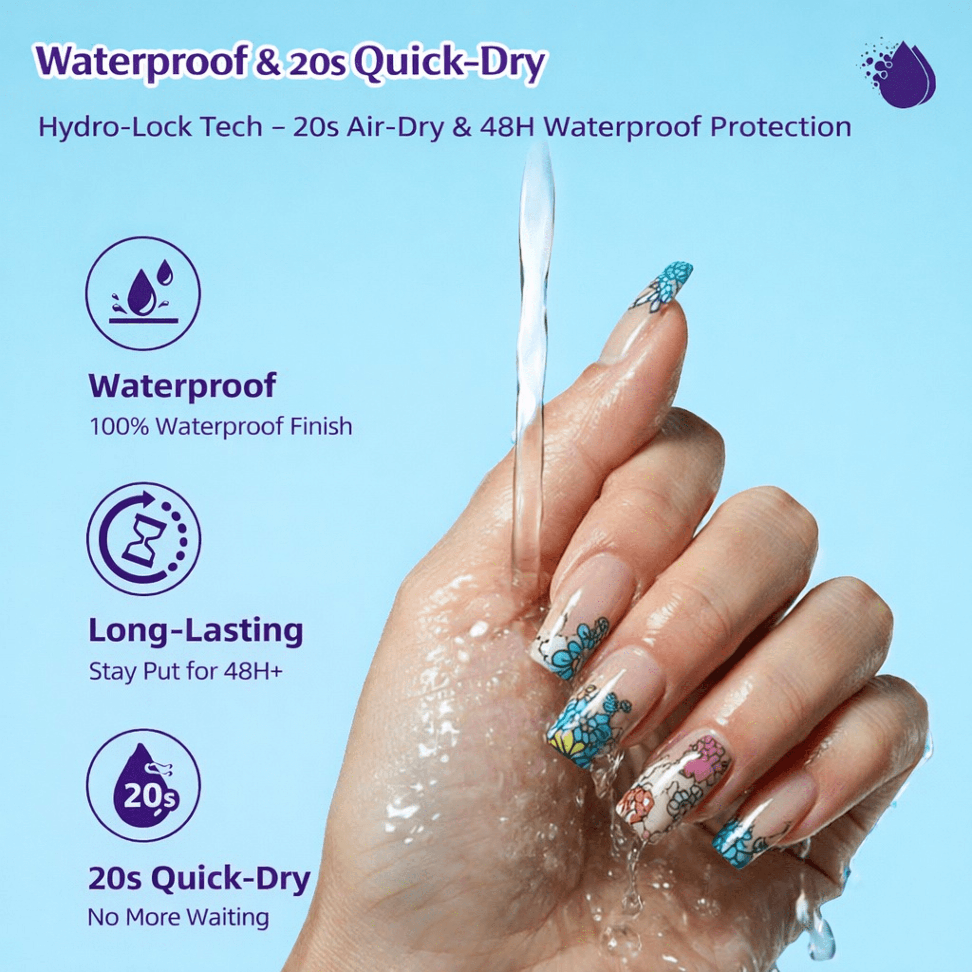 Herbiar 3D Nail Art Pen Set (12 Colors, 0.5mm Fine Tip) Waterproof DIY Manicure Design Markers k734u