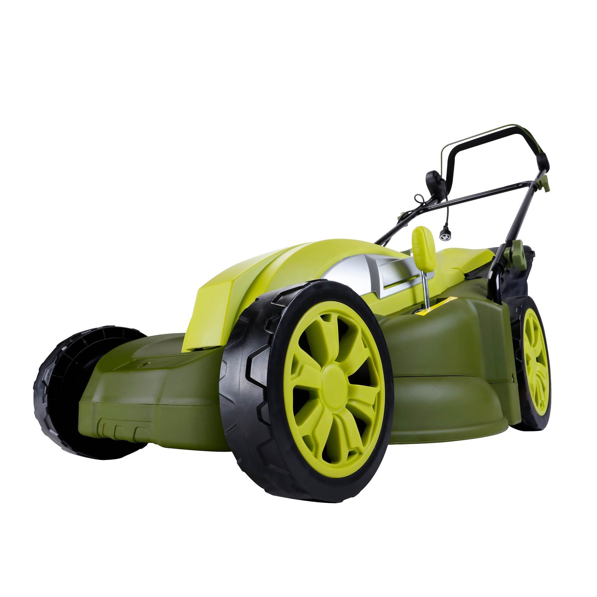 Sun Joe Electric Walk Behind Lawn Mower and Mulcher (Green, 17 in) ue9yu