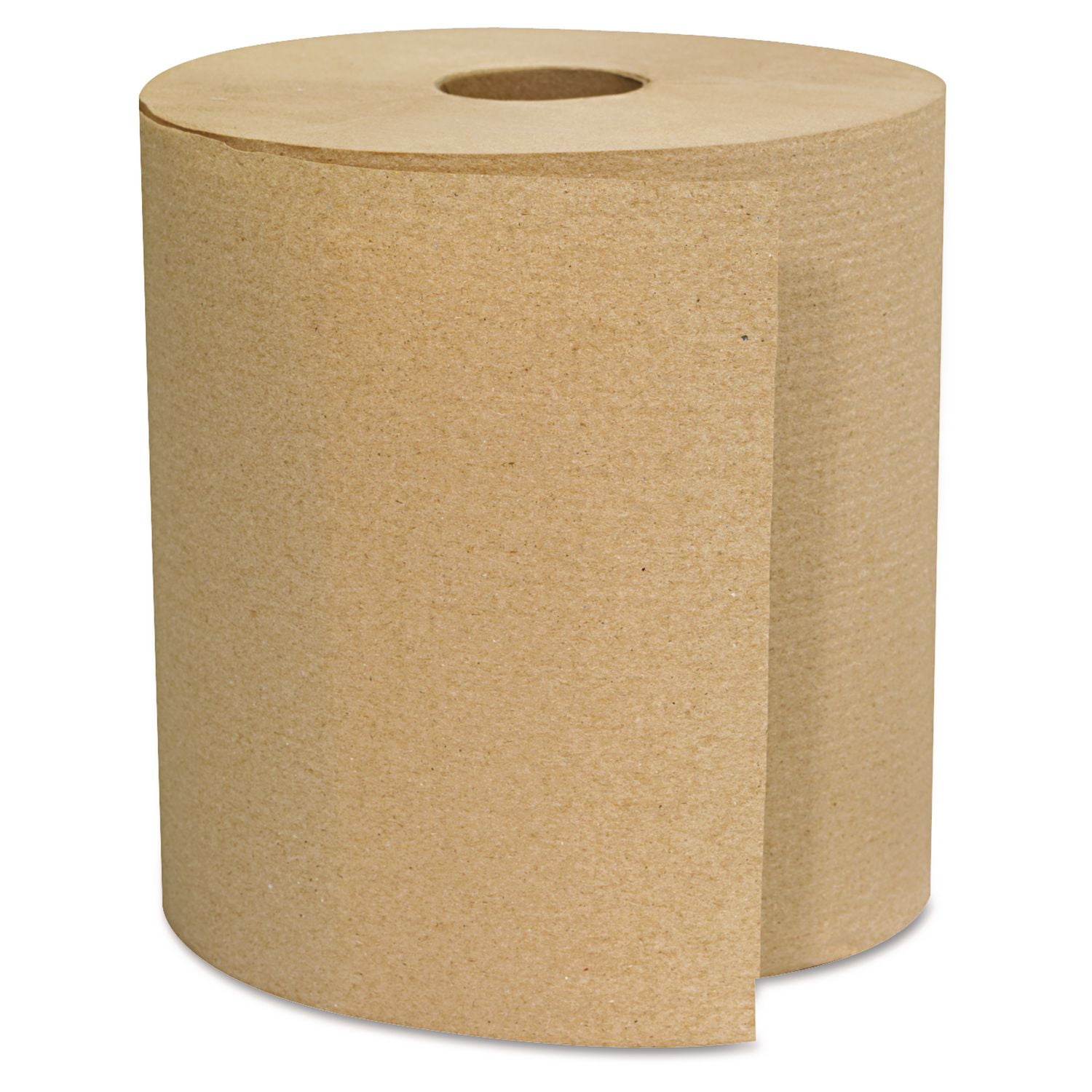 GEN Hardwound Paper Towels, 1-Ply, Absorbent Hand Drying Rolls (Brown, 6 Rolls, 800 ft per roll) vy8w2