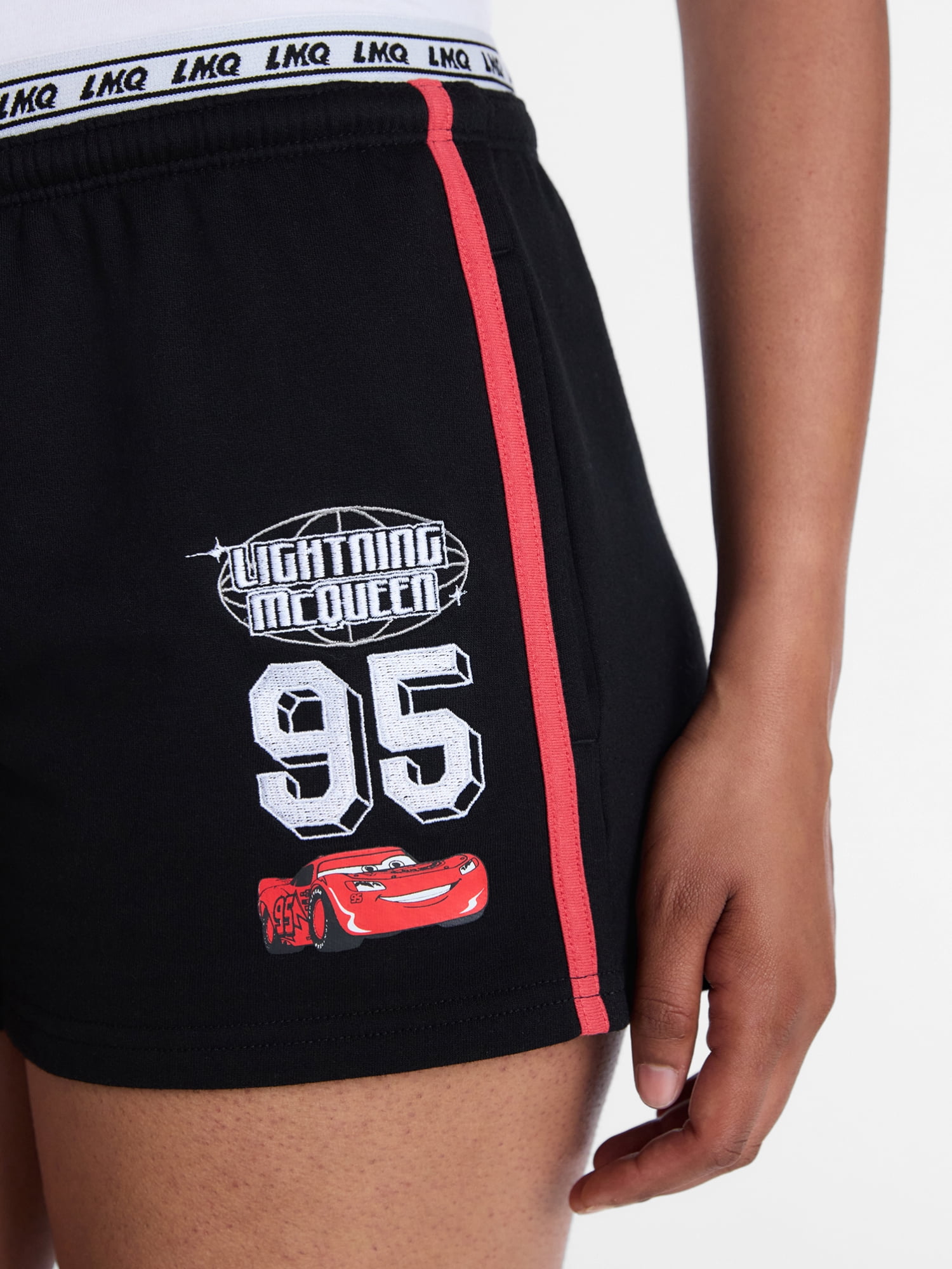 Disney Pixar Cars Women's Graphic Jacquard Shorts (Black, XXS) dr1cl