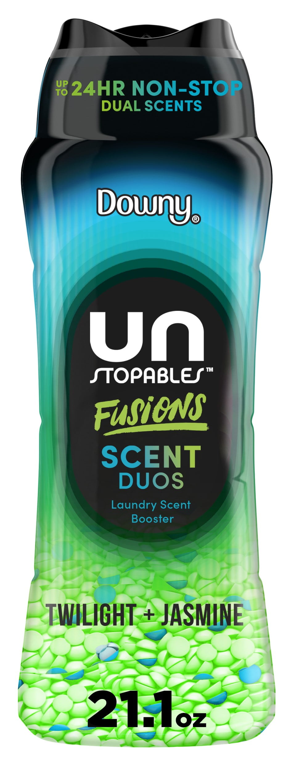 Downy Unstopables Fusions In-Wash Laundry Scent Booster Beads, Long-Lasting Twilight and Jasmine Fragrance (21.1 oz) c7nrg