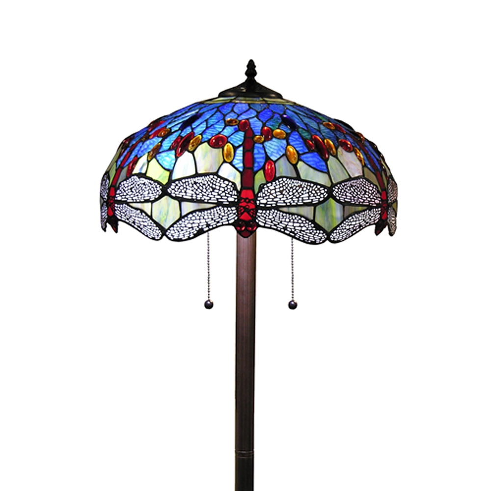 Warehouse of Tiffany Azul Dragonfly Floor Lamp (Bronze, 61 in) 4blzp