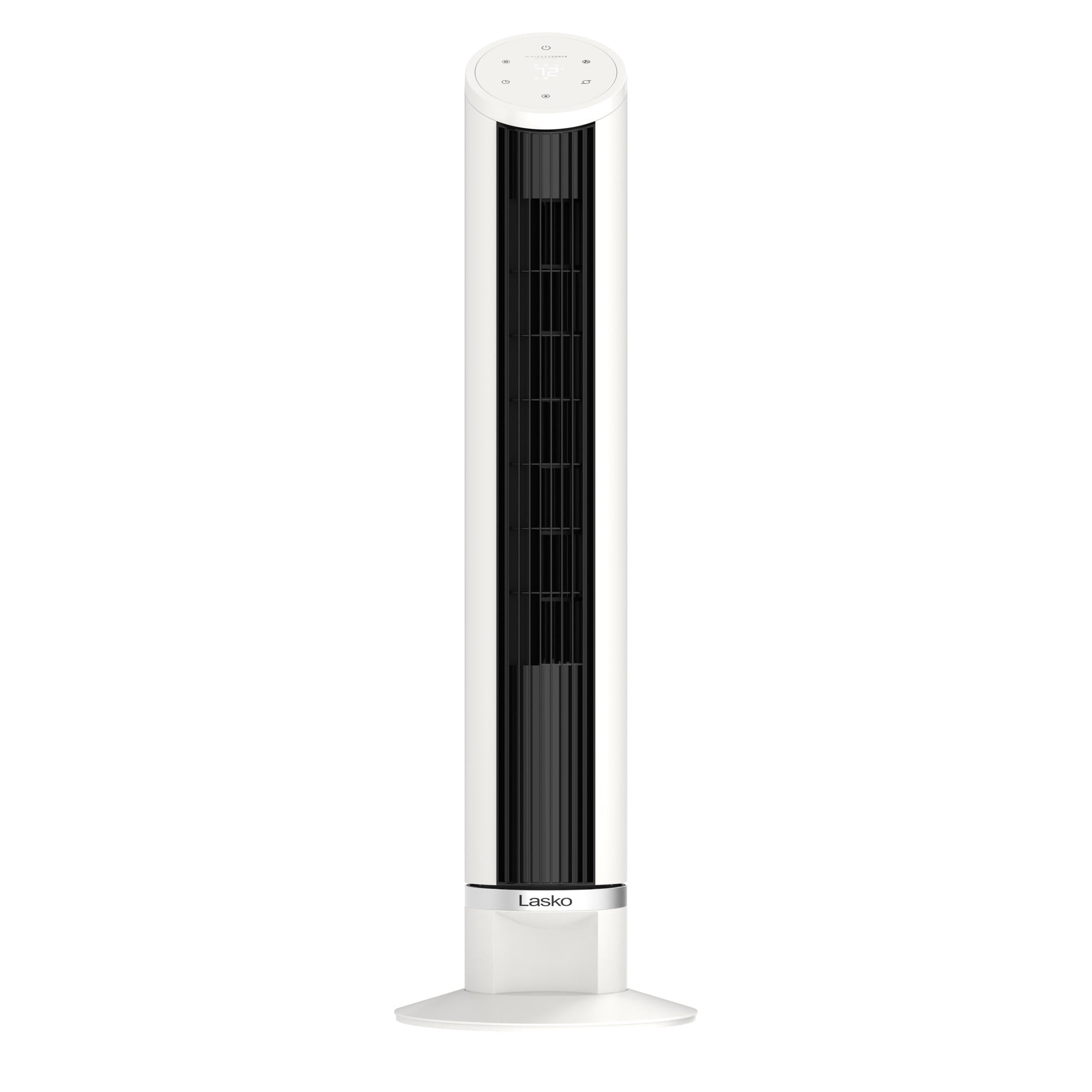 Lasko 36 in Quiet Oscillating Tower Fan with Remote Control and 12 Speeds (White, 36 in) 1fyqh