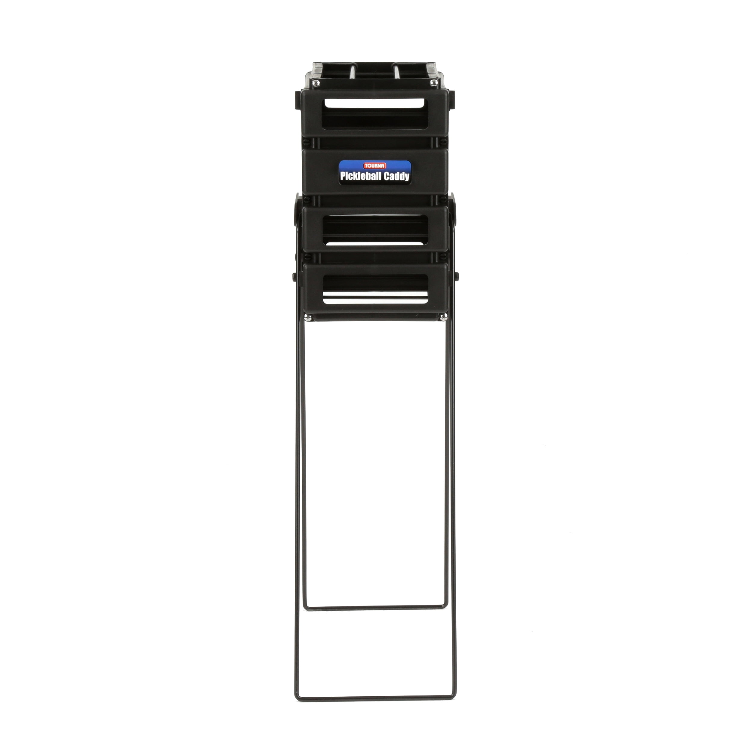 Tourna Pickleball Mini Ball Caddy, Portable Indoor and Outdoor Court Accessory (Black, 4 lb) c8t71