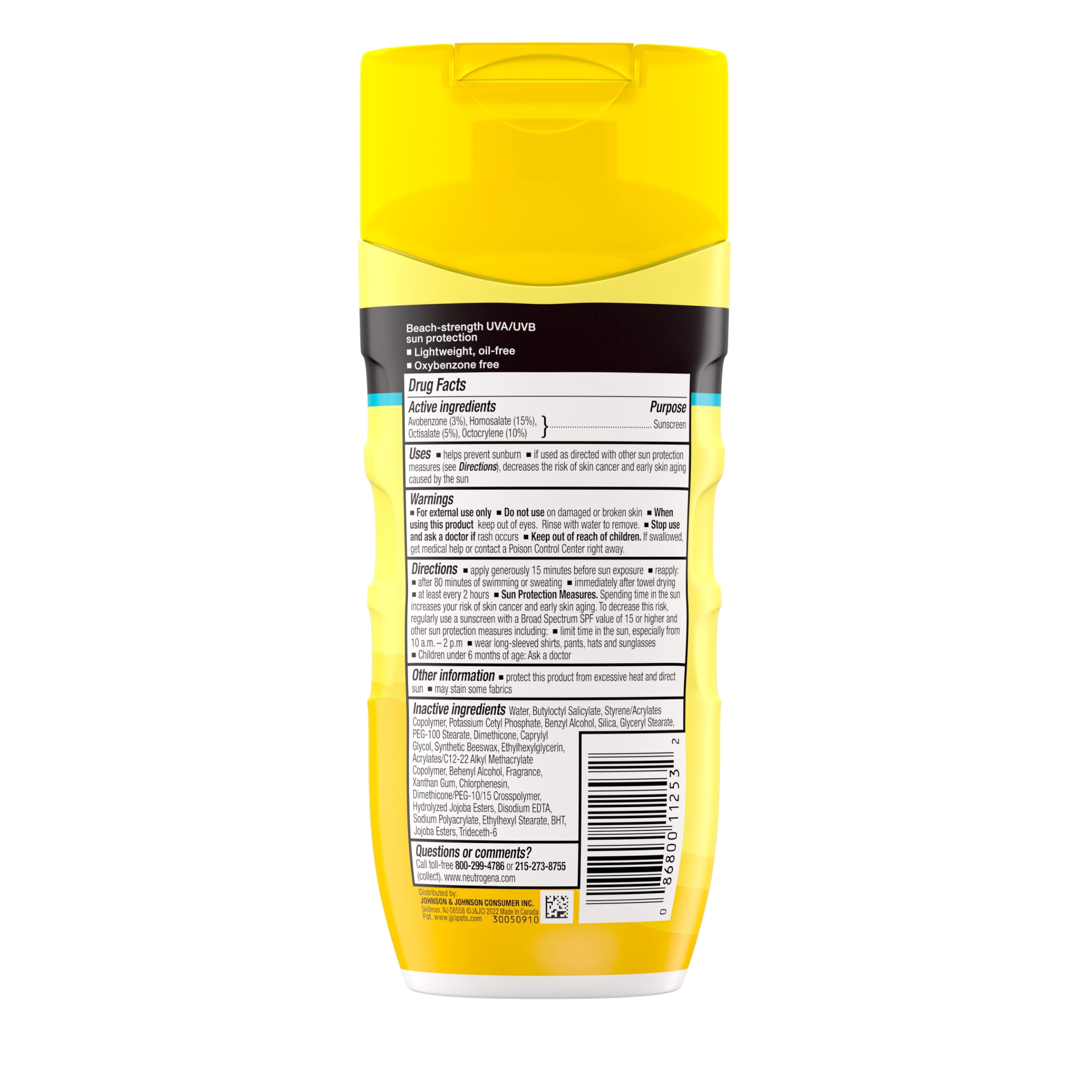 Neutrogena Beach Defense Sunscreen Lotion SPF 50, Broad Spectrum UVA/UVB Protection (6.7 fl oz) 8jfjs