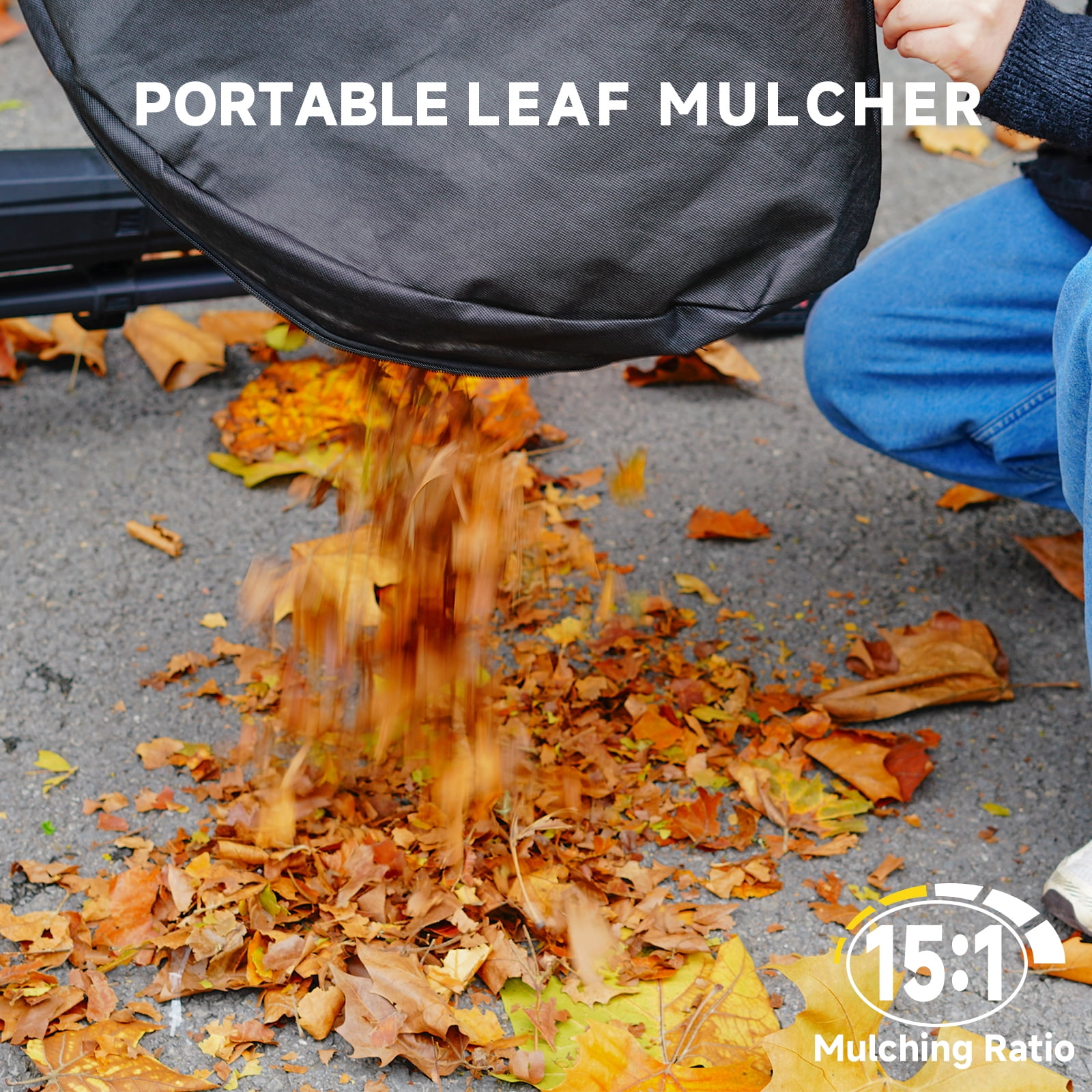 AIVOLT 3-in-1 Cordless Leaf Blower, Vacuum & Mulcher, 600 CFM 40V Brushless Motor (Includes 2 Batteries, 10.57 gal Collection Bag) bs912