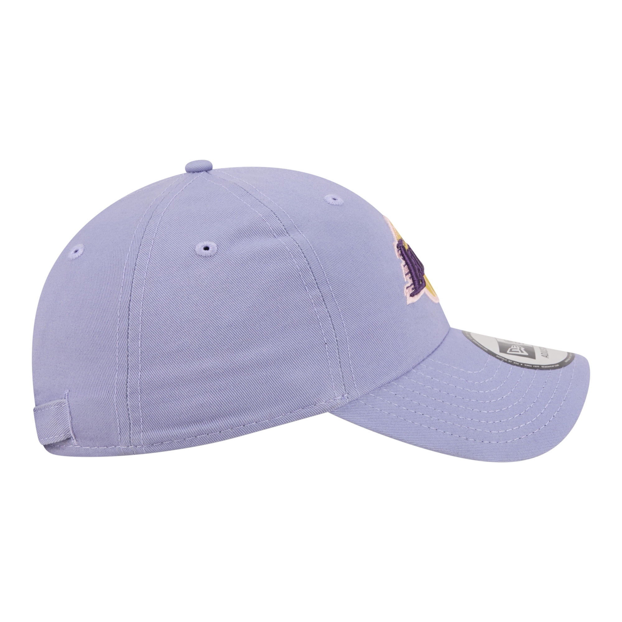 New Era Los Angeles Lakers Casual Classic Adjustable Hat (Lavender, One Size) qse5v