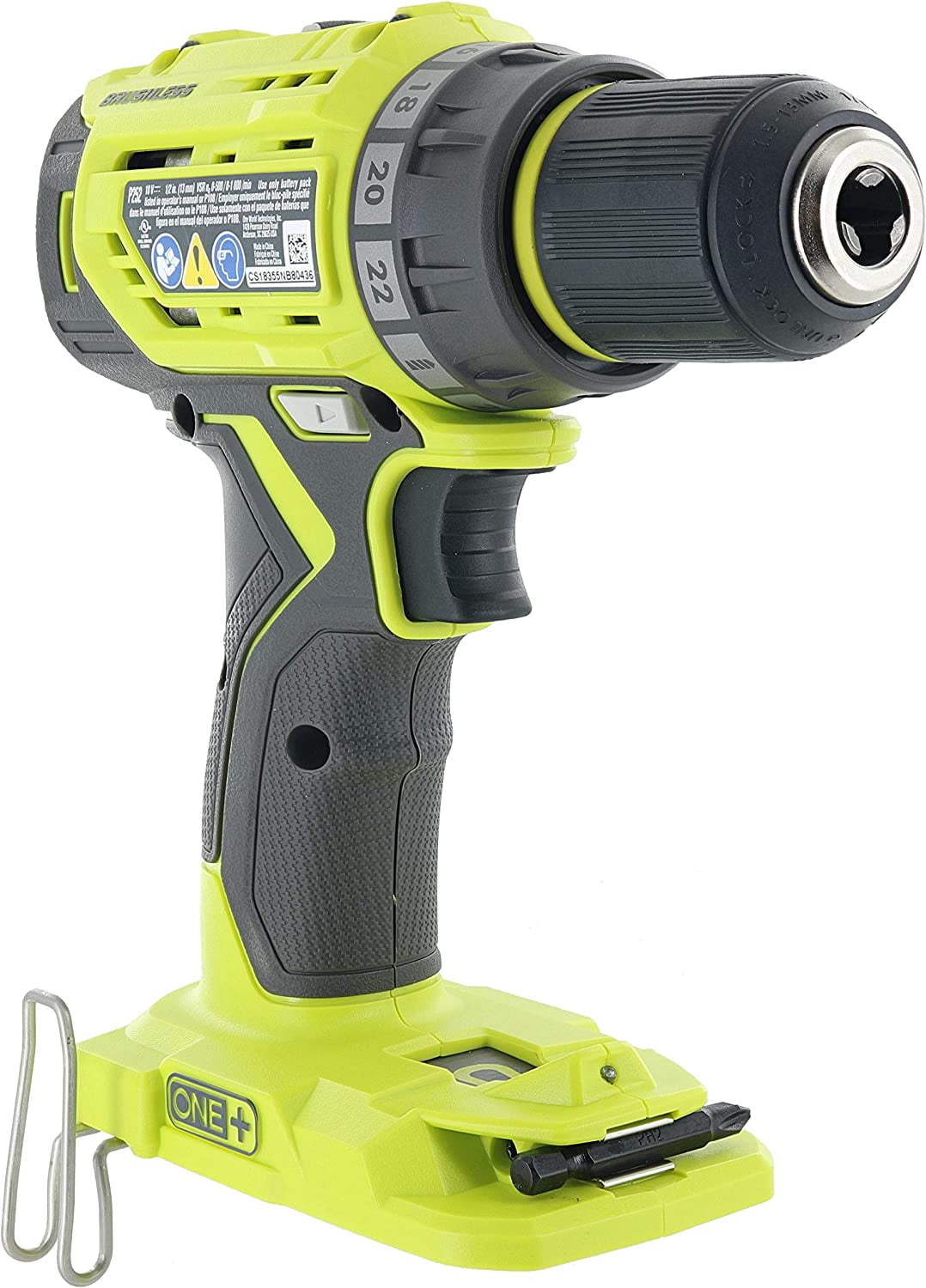Ryobi P252 18V Brushless 1/2 Inch Drill Driver with MagTray (Certified Refurbished, Tool Only) 37xls