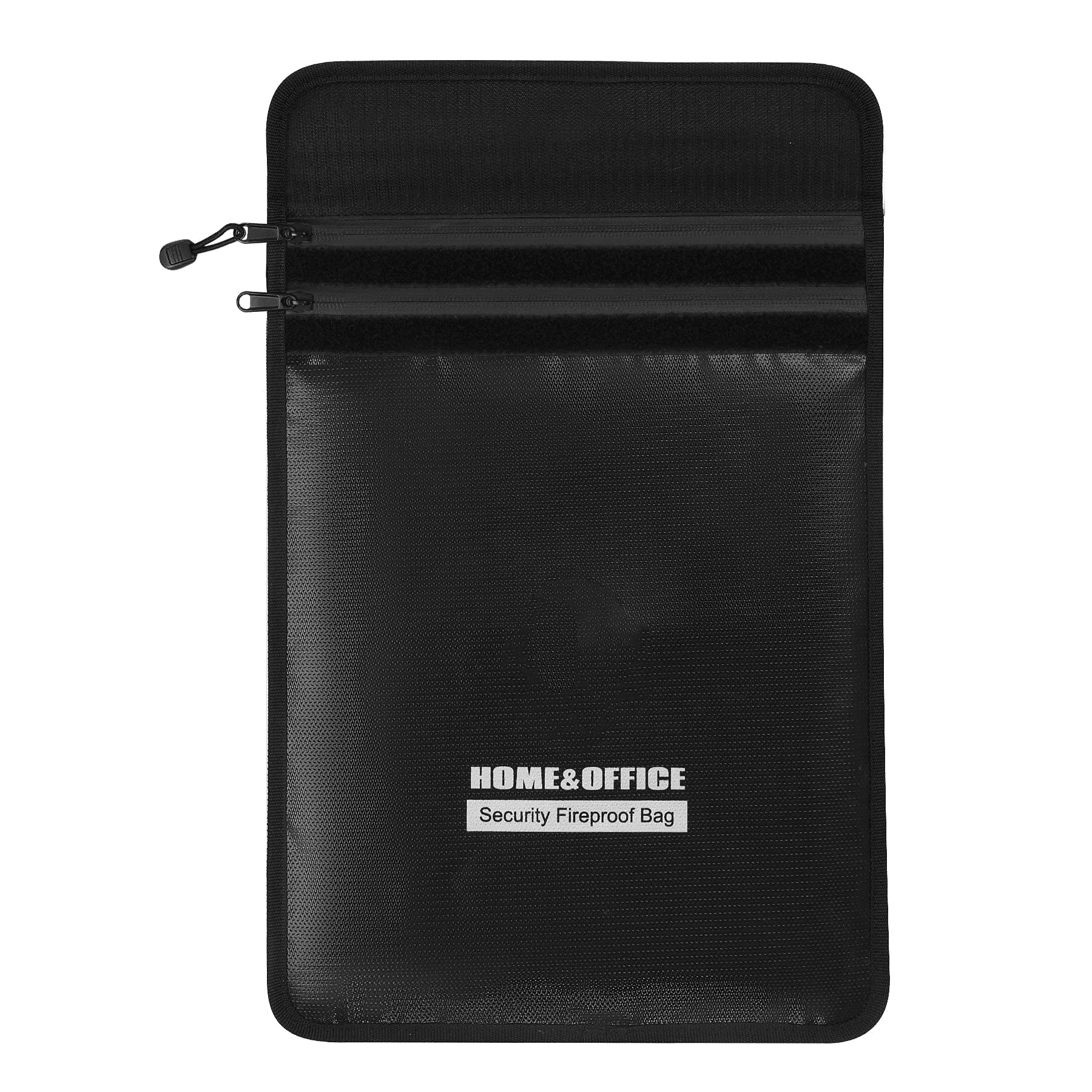 Sherry Fireproof and Waterproof Document Bag, Silicone-Coated Fiberglass Security Pouch (Black, 15 in x 11 in) 9nd0s