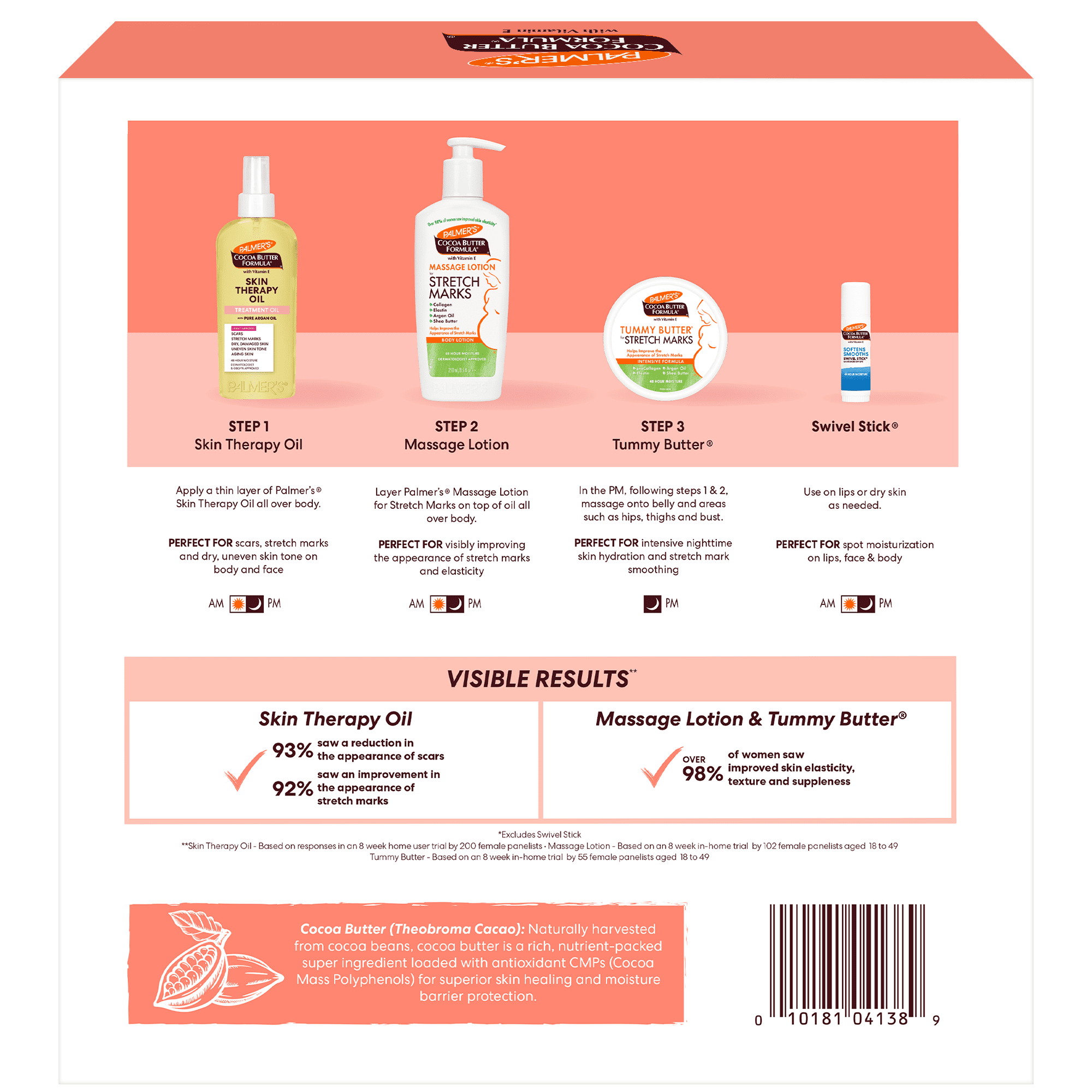 Palmer's Cocoa Butter Pre-Natal Care Kit for Stretch Marks and Dry Skin (3 Piece Set) yjirv