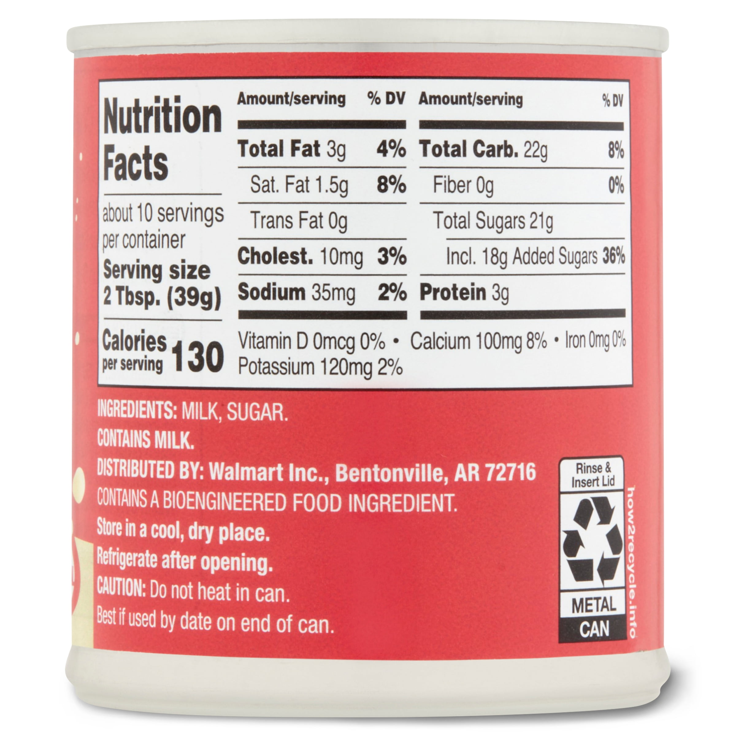 Great Value Sweetened Condensed Milk, Rich and Creamy Dessert Ingredient (14 oz) eh2sw