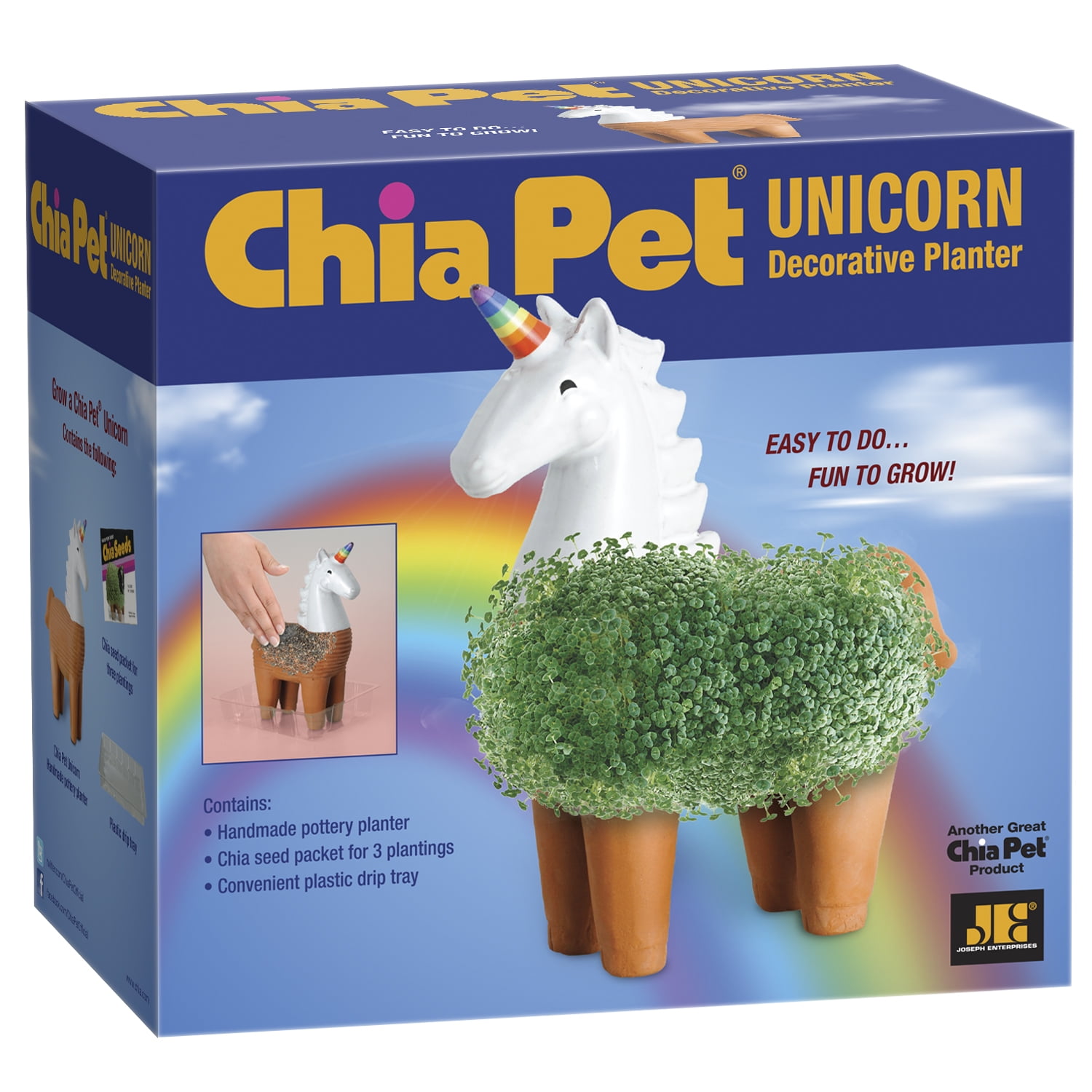 Chia Pet Unicorn Handmade Decorative Planter (1 Set) fd2m1 - Image 5
