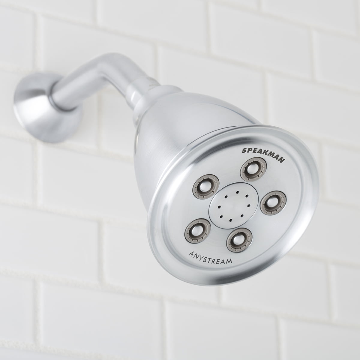 Speakman Anystream High Pressure Adjustable Shower Head (Brushed Chrome, 2.5 GPM) qwd7z