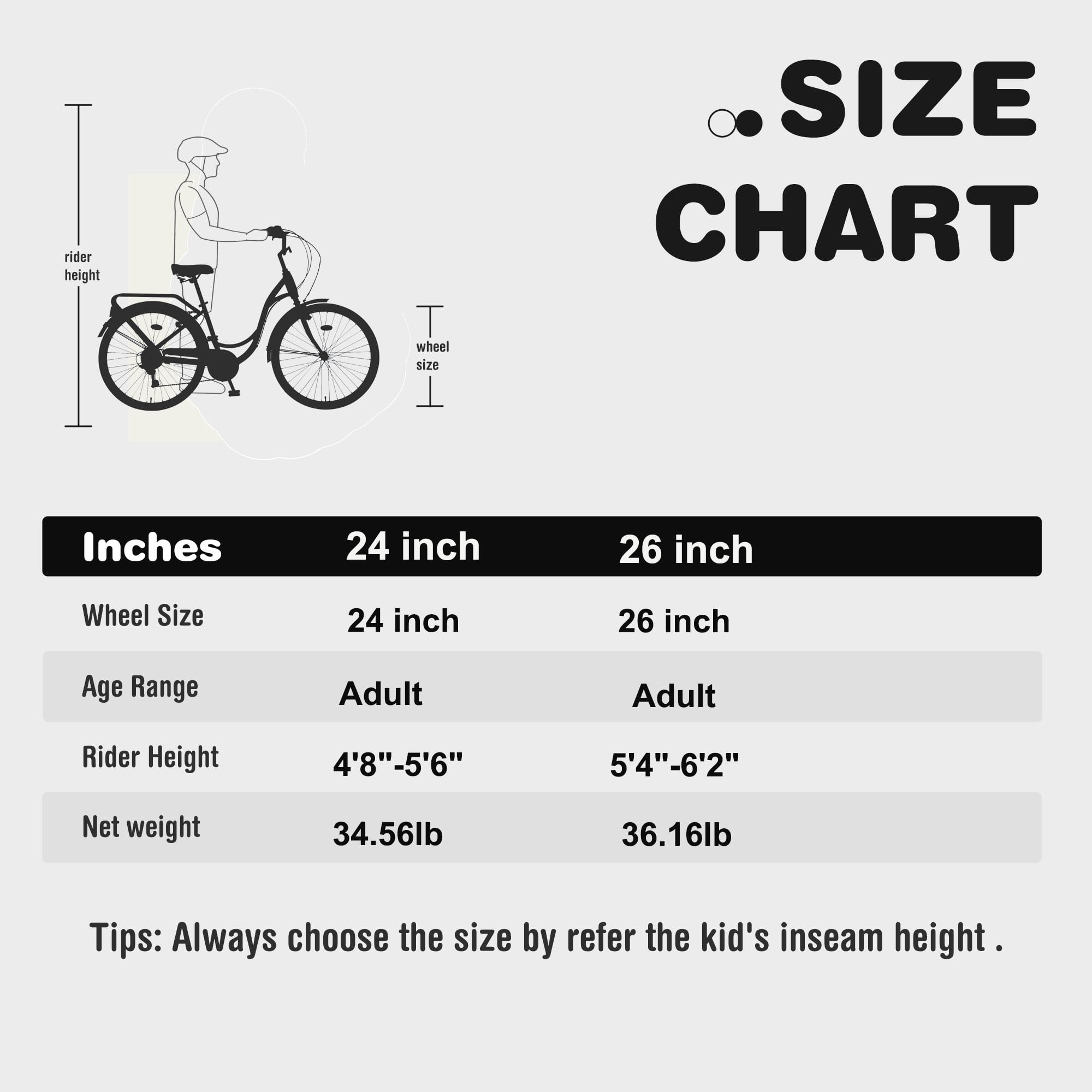 Zukka 7-Speed Cruiser Bicycle, High-Carbon Steel Frame City Commuter Bike for Women (Yellow, 24 in) g59mv