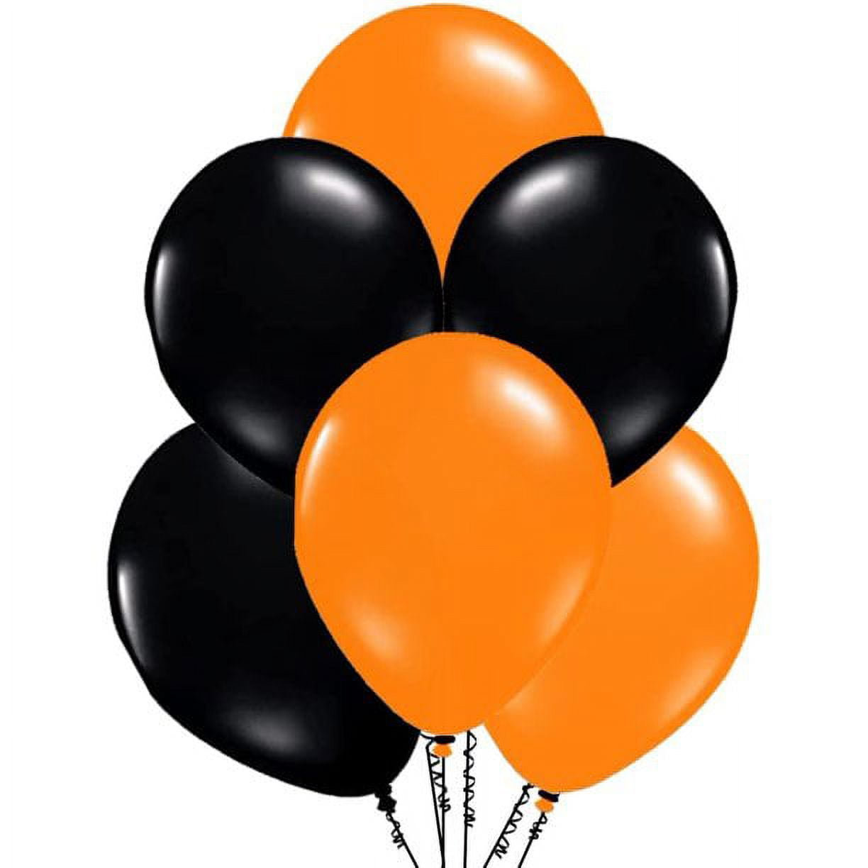 PMU PartyTex Latex Balloons for Party Decorations (Orange and Black, 11 in, 12 Pack) xjfz6