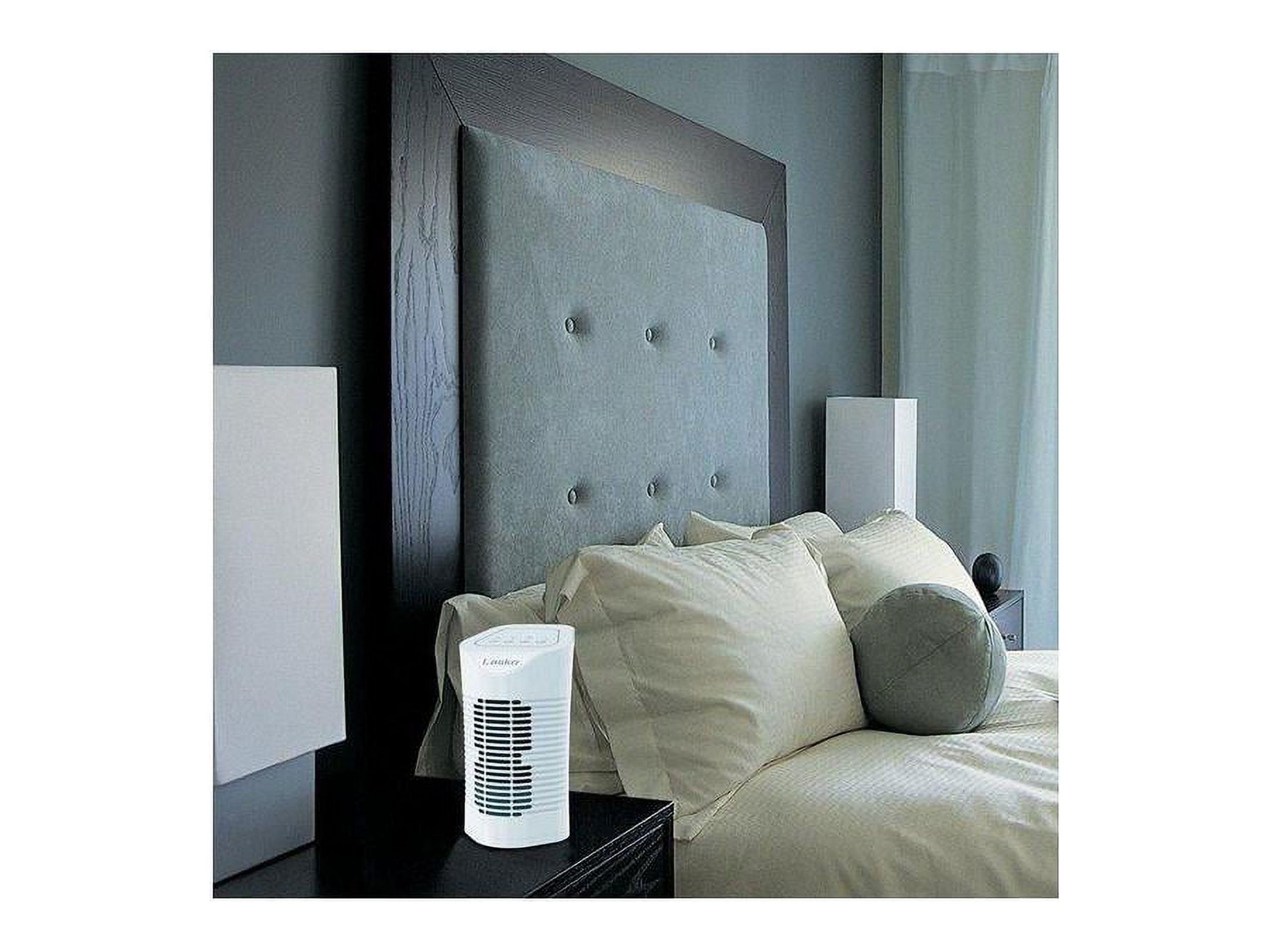 Lasko 3-Stage Desktop Tower Air Purifier with Ionizer and Timer (White, 11 in Tall) n4dt8
