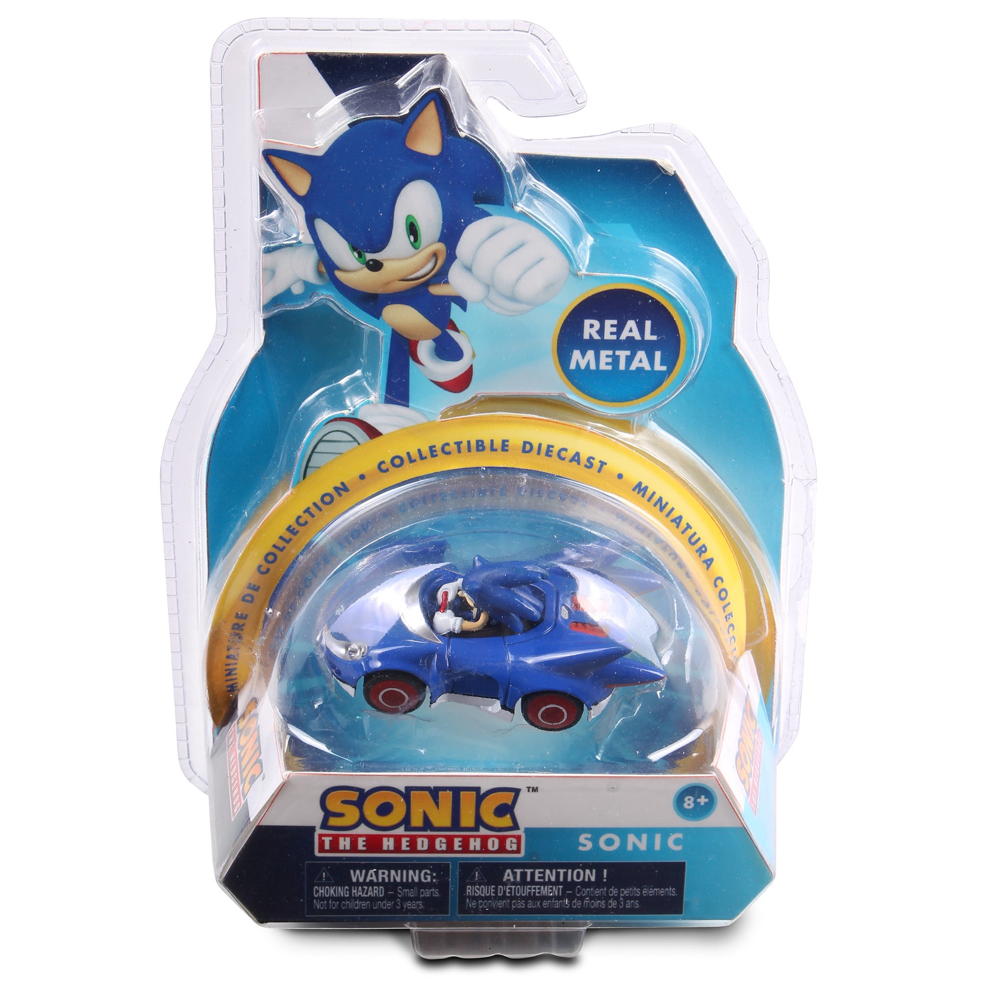 Sonic Speed Star Diecast Metal Car 1:64 Scale Collectible Vehicle (Blue, 3 in L) jn1qc
