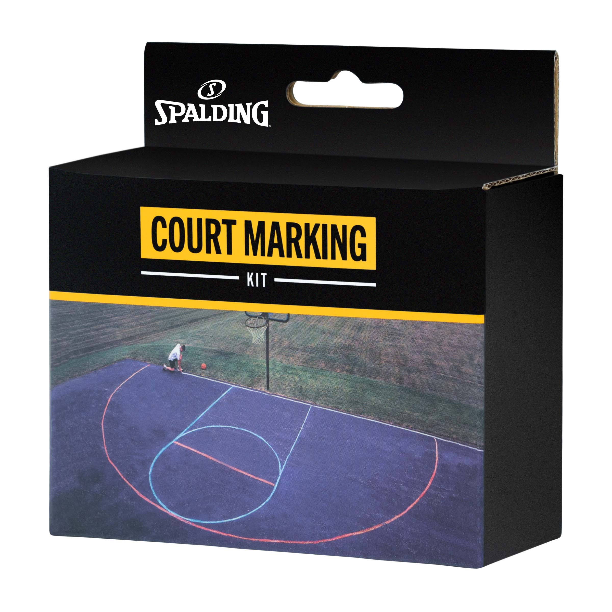 Spalding Outdoor Court Marking Kit for Basketball (Includes Three-Point Line, Free Throw Line, and Lane) wq8ke
