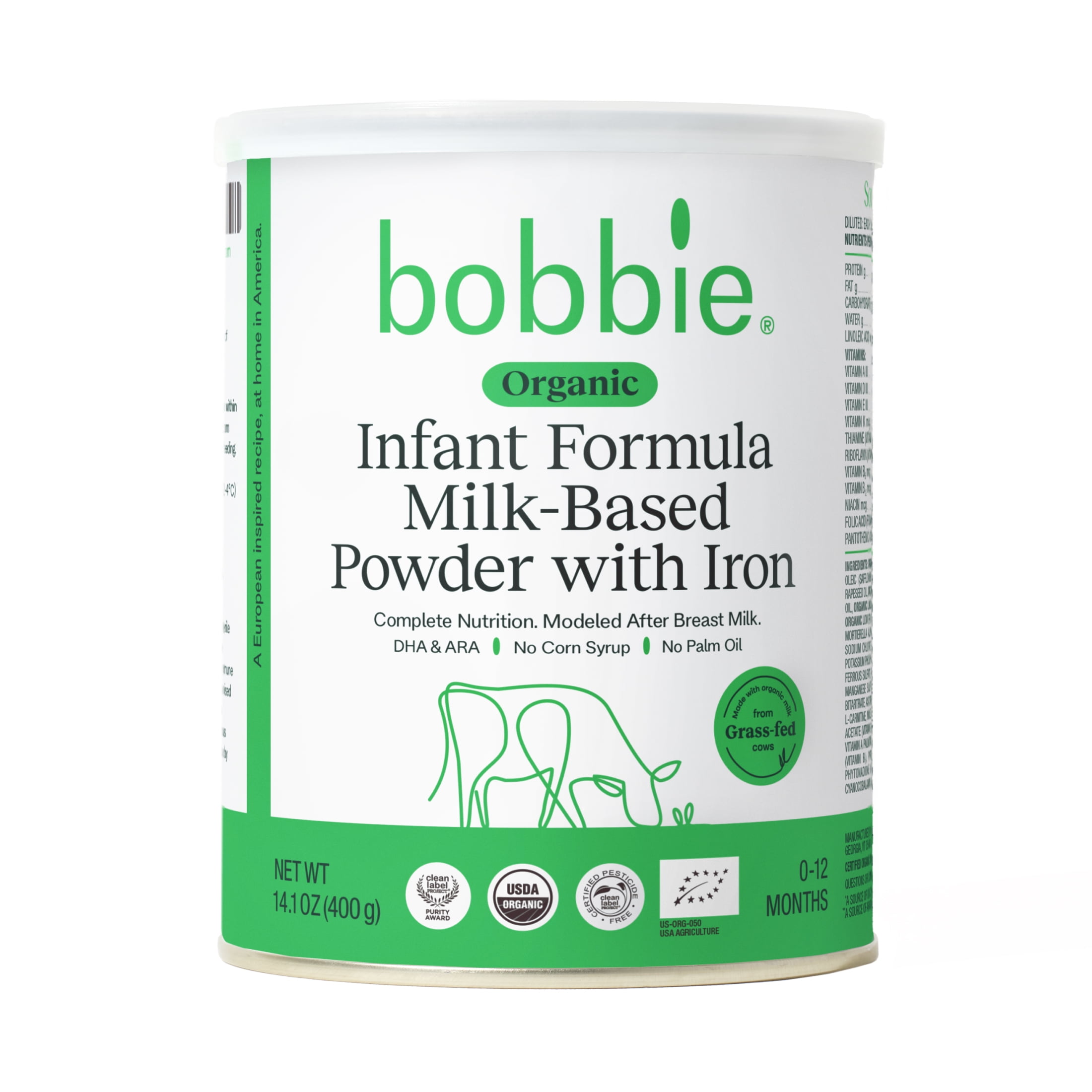 Bobbie Original Formula Organic Baby Powder with Lactose (14.1 oz) hlh4g