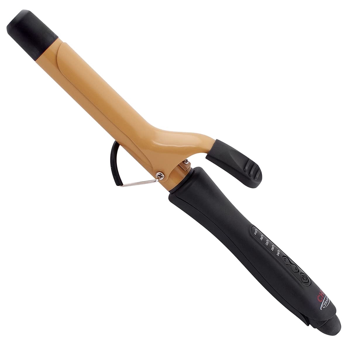 CHI Ceramic Tourmaline Curling Iron, Professional Hair Styling Tool (Black, 1 in) yjll0