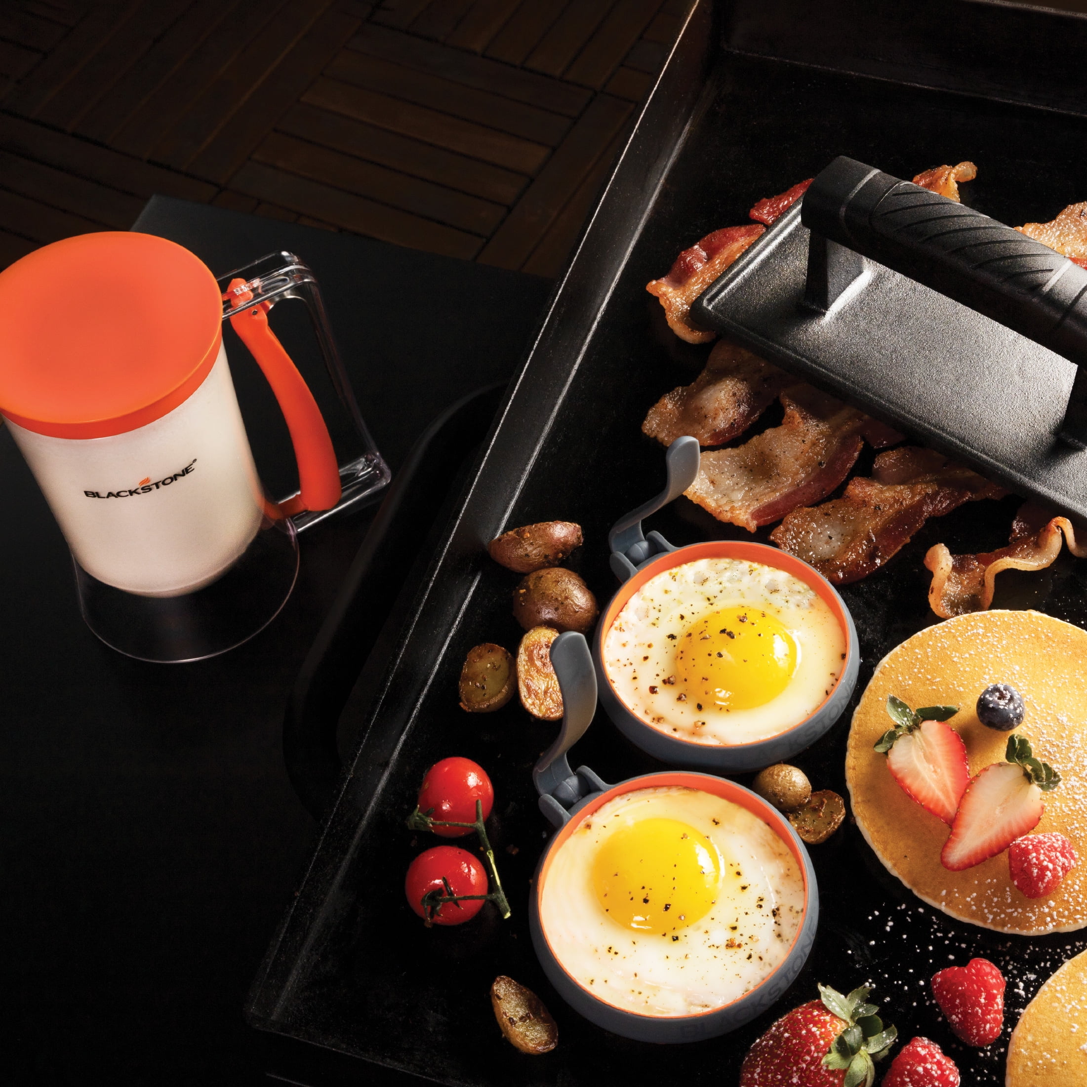 Blackstone Professional Griddle Breakfast Kit, Durable Outdoor Cooking Accessory Set (Black, 4-Piece) p8wn8