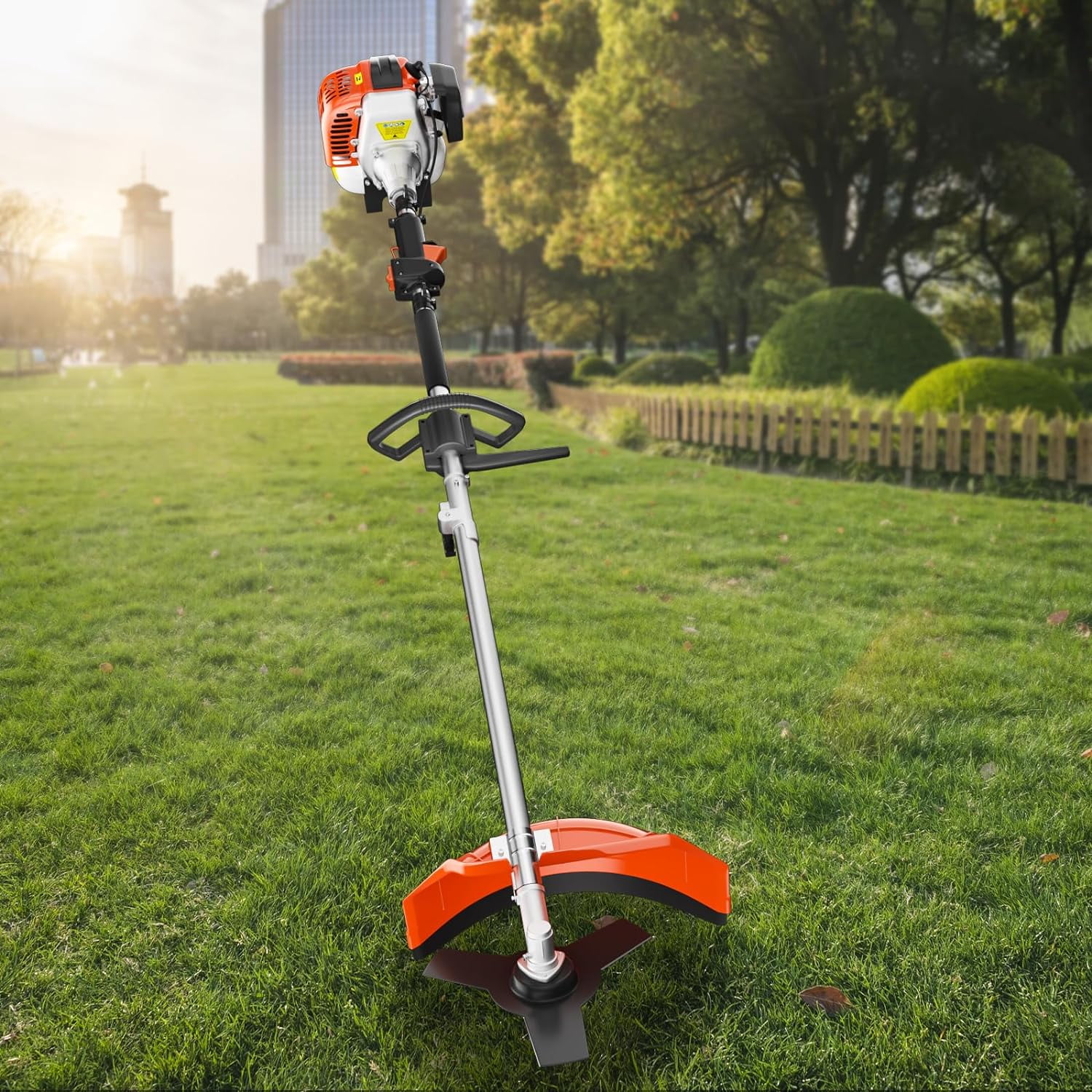 EAYSG 36cc Gas String Trimmer, 3-in-1 Brush Cutter and Weed Eater (Orange, 36cc) mopmk - Image 6
