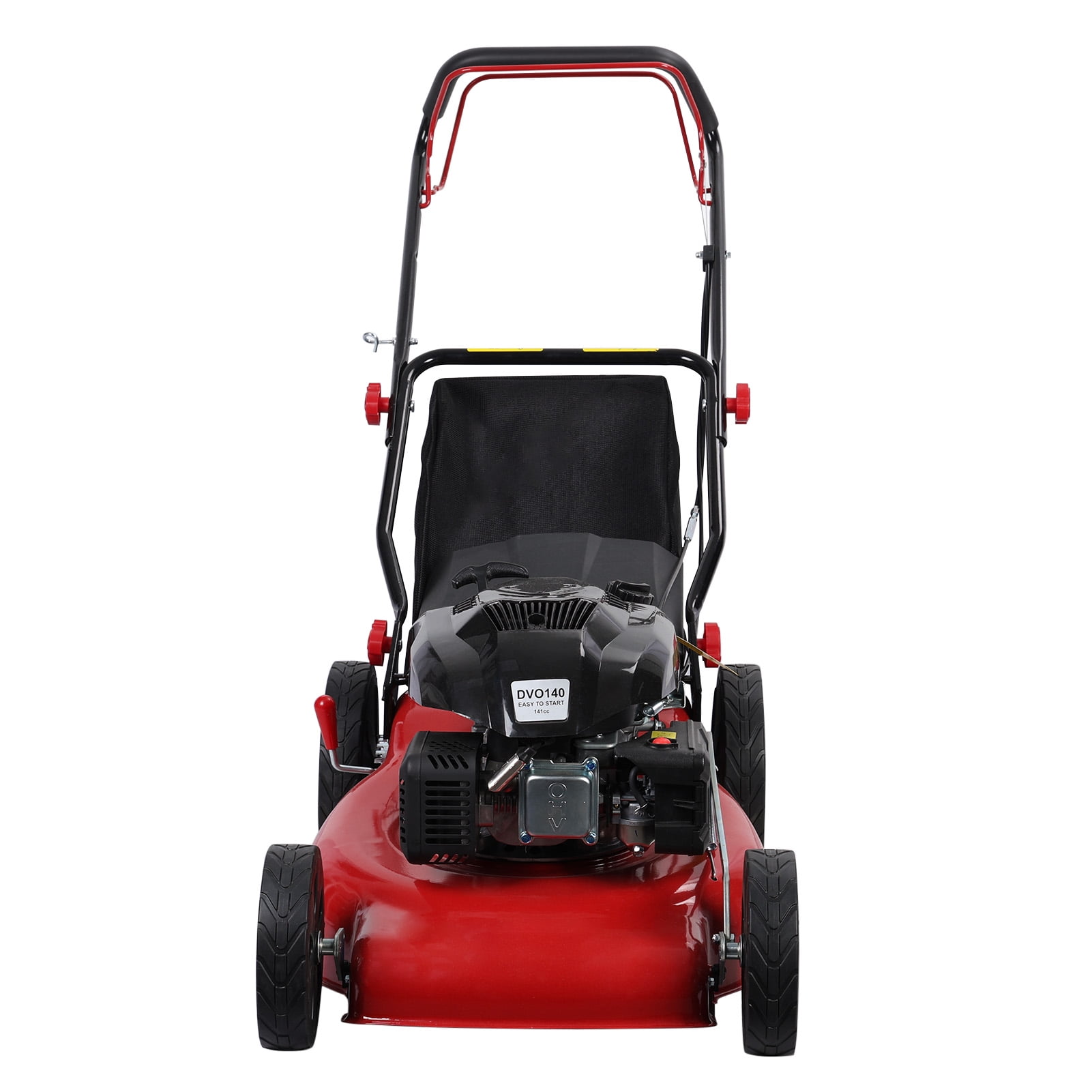 Kitem Self-Propelled Gas Lawn Mower, 141cc Engine, 20 in Cutting Deck, 3-in-1 Discharge with Grass Collection (Red, 20 in) 3070u