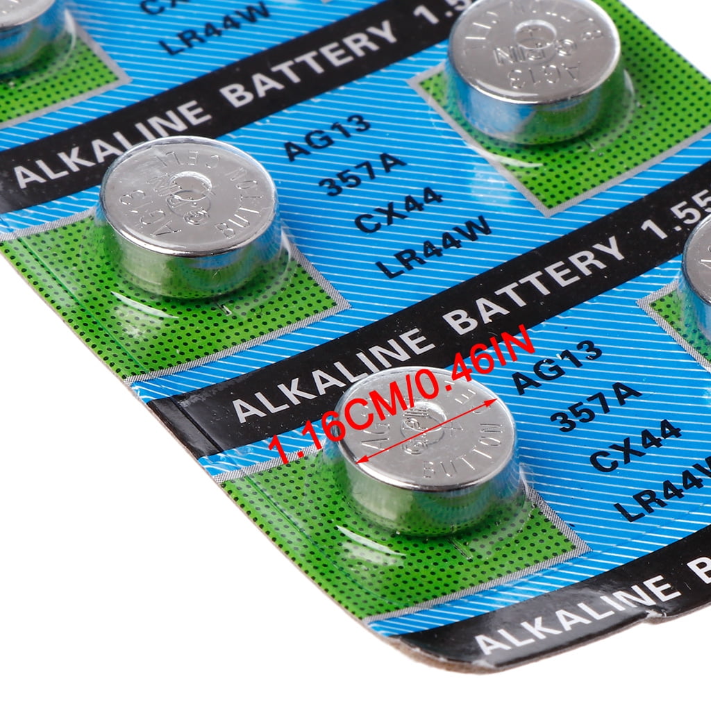 MANNYA LR44 AG13 Button Coin Cell Batteries (10 Pack, 1.5V) 2x92i