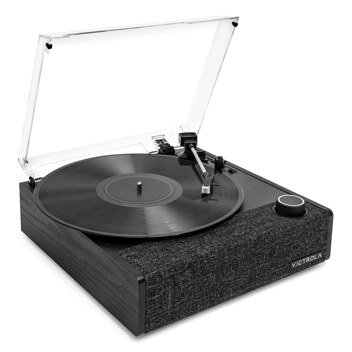 Victrola Eastwood II Bluetooth Record Player with 3-Speed Turntable (Black) tlz0k